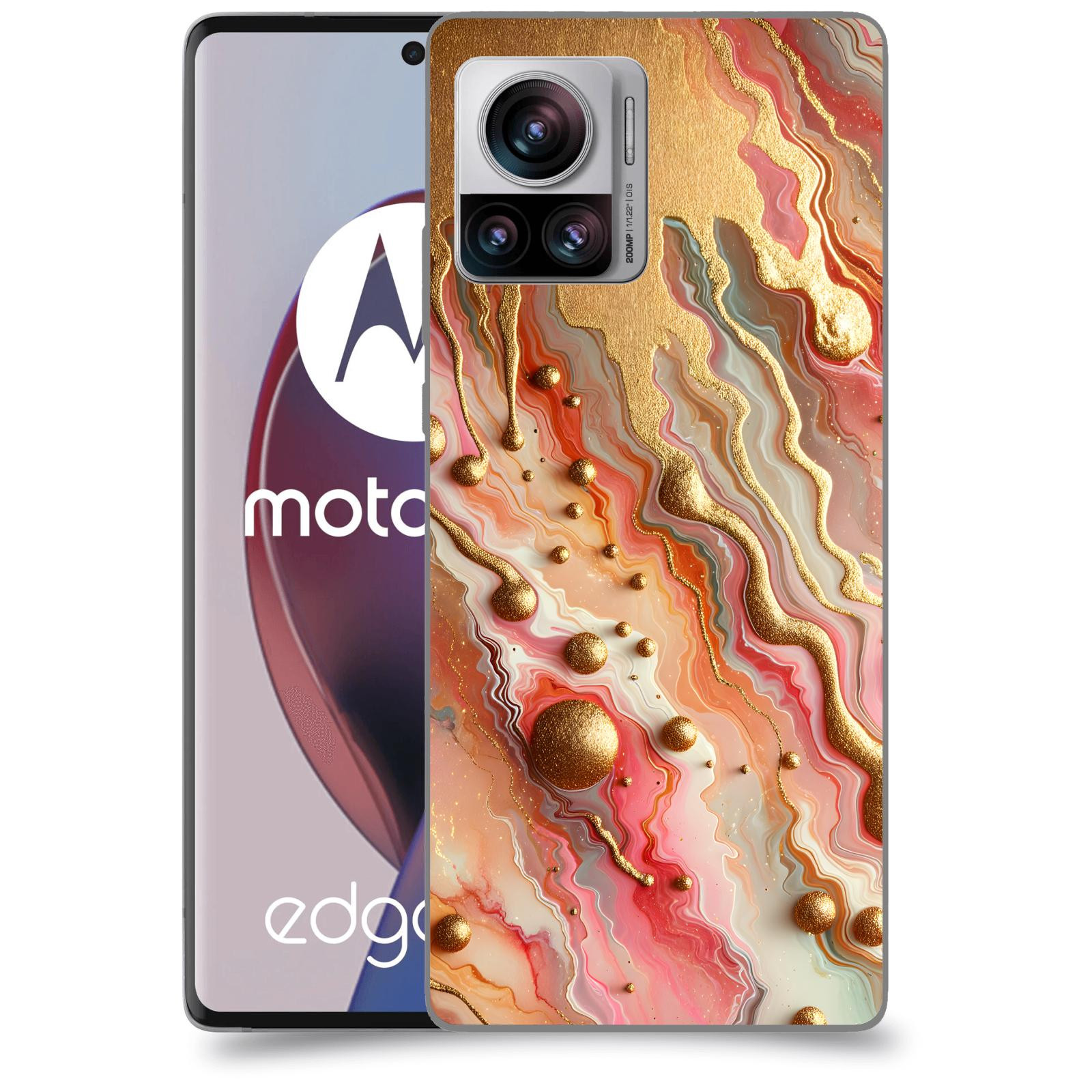 ACOVER Kryt na mobil Motorola Edge 30 Ultra - Liquid Gold