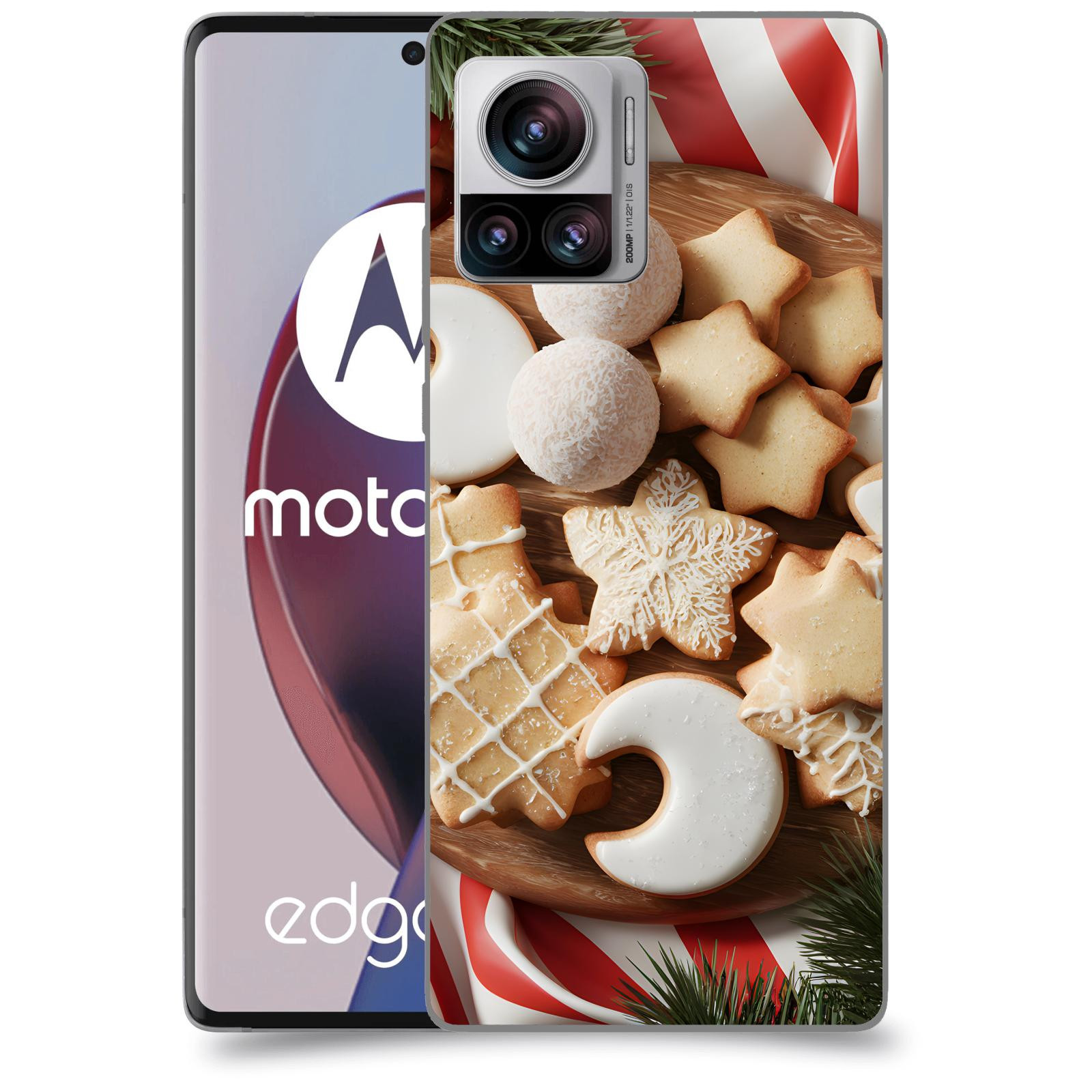 ACOVER Kryt na mobil Motorola Edge 30 Ultra - Vánoční cukroví 2