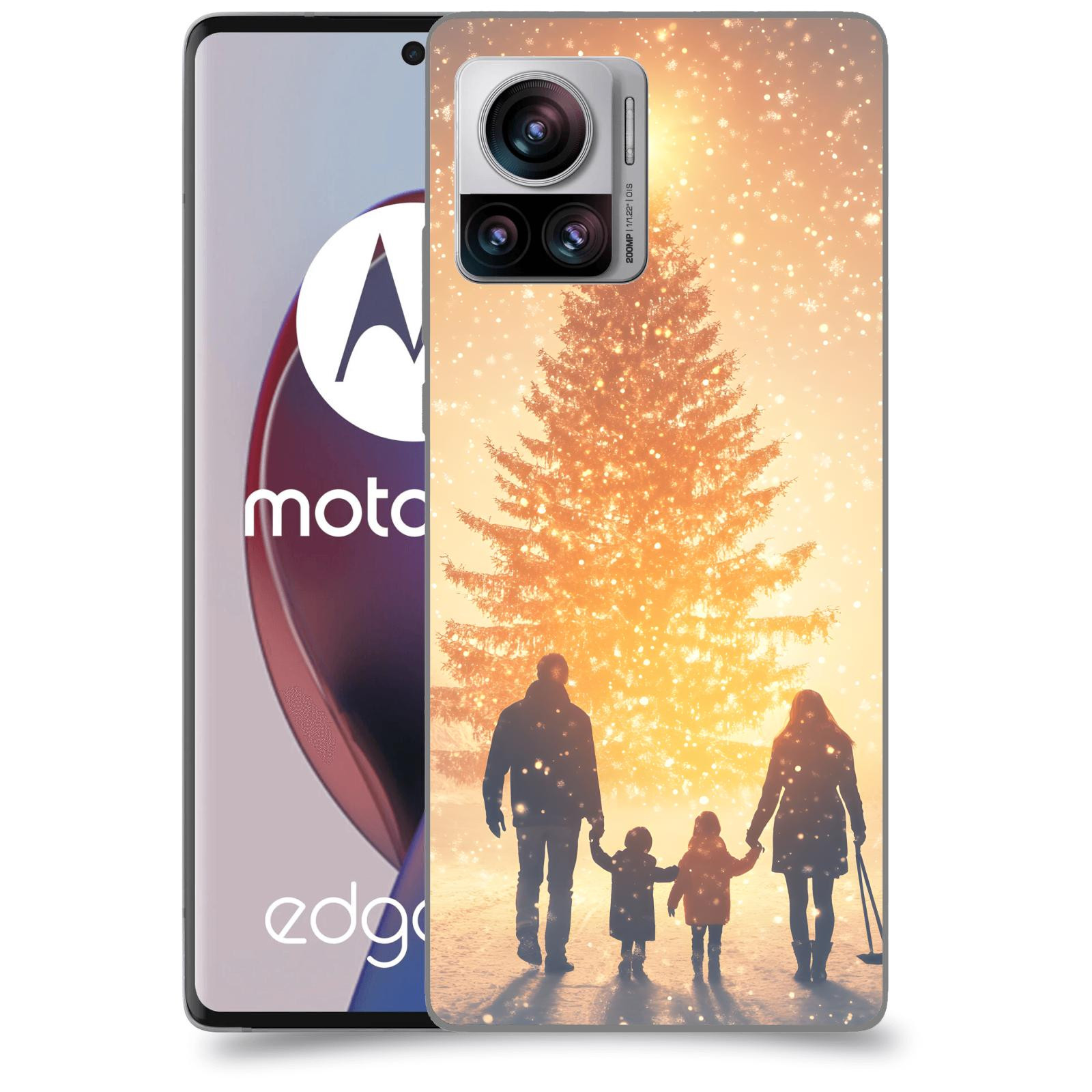ACOVER Kryt na mobil Motorola Edge 30 Ultra - Family at the Christmas tree
