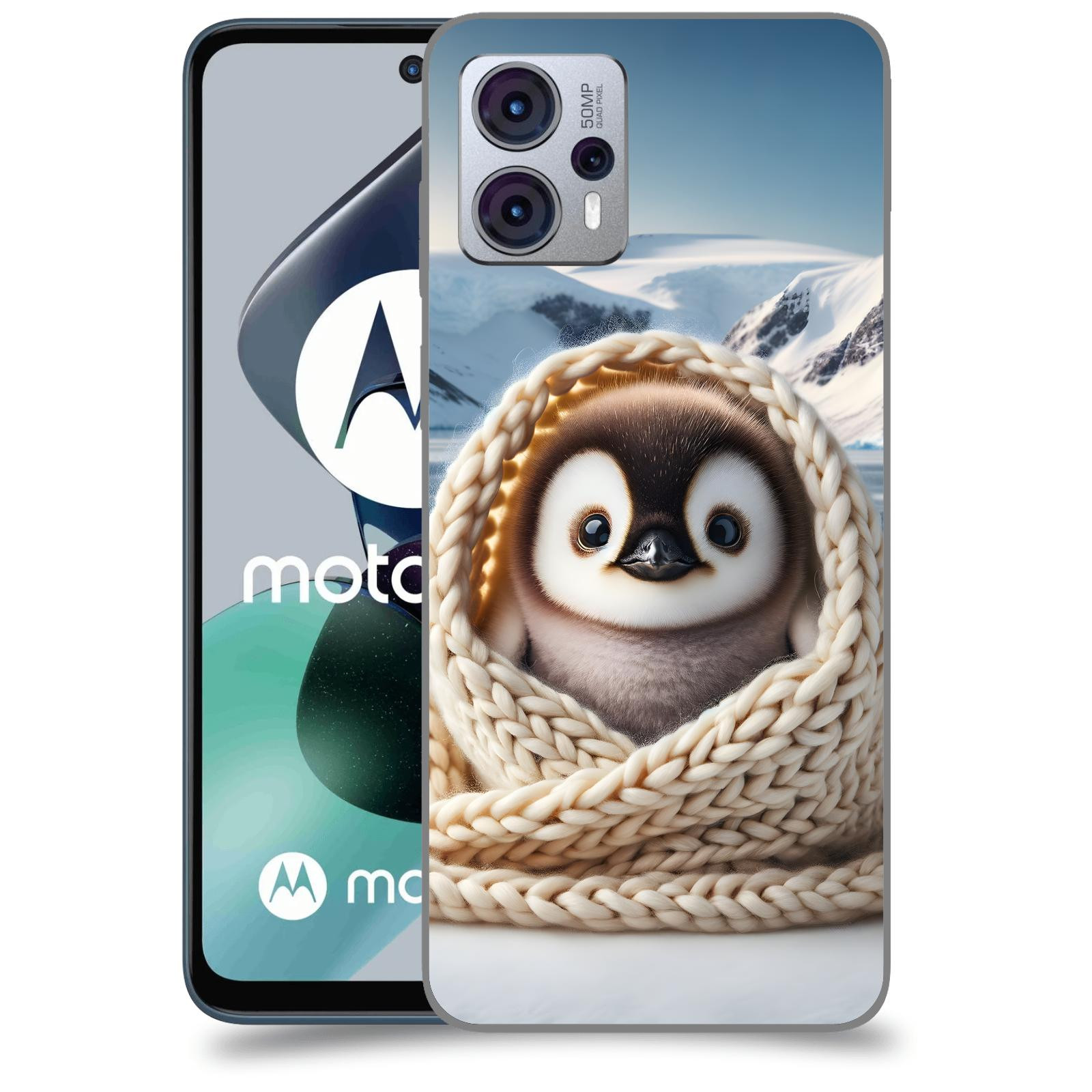 ACOVER Kryt na mobil Motorola Moto G23 - Tučňák