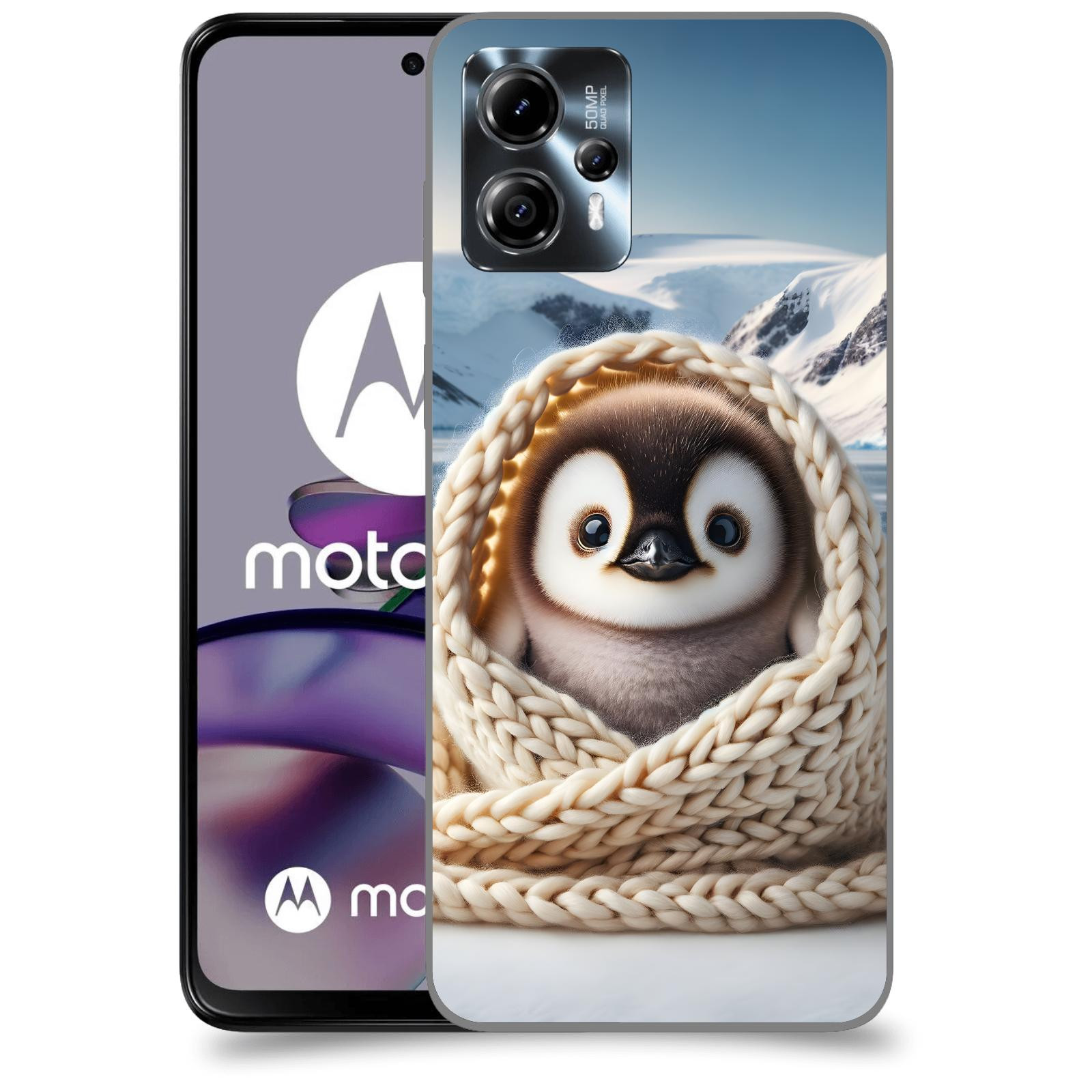 ACOVER Kryt na mobil Motorola Moto G13 - Tučňák