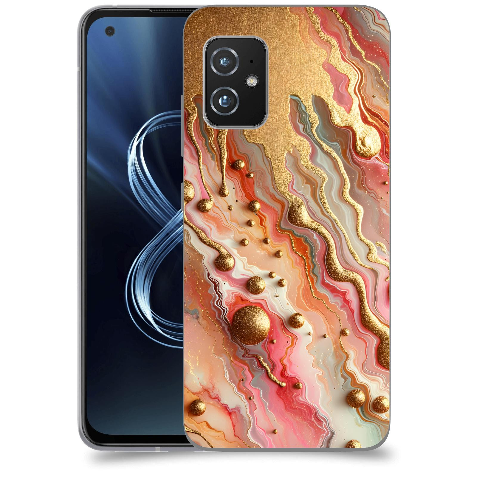 ACOVER Kryt na mobil Honor Magic5 Lite 5G - Liquid Gold