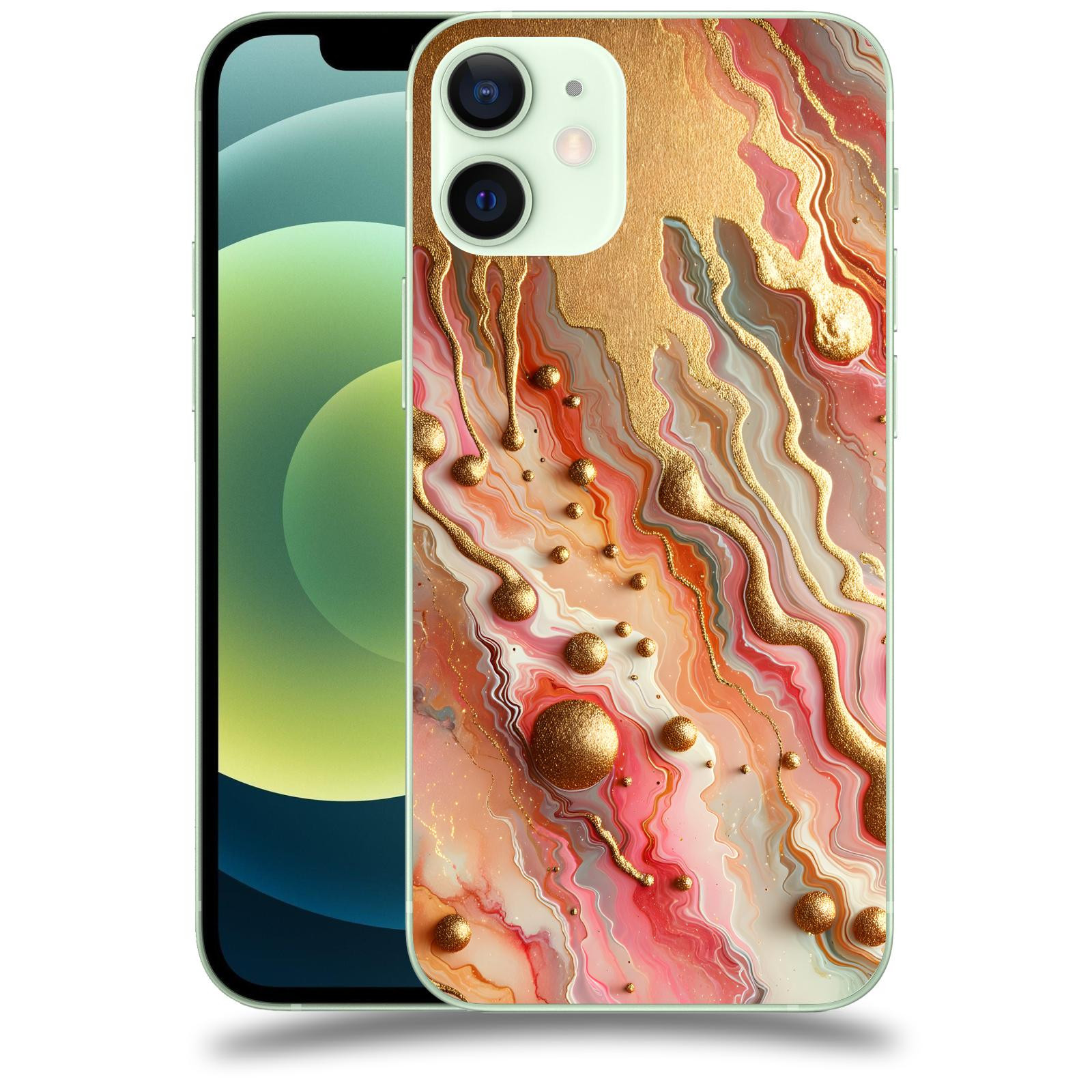 ACOVER Kryt na mobil Apple iPhone 12 mini - Liquid Gold