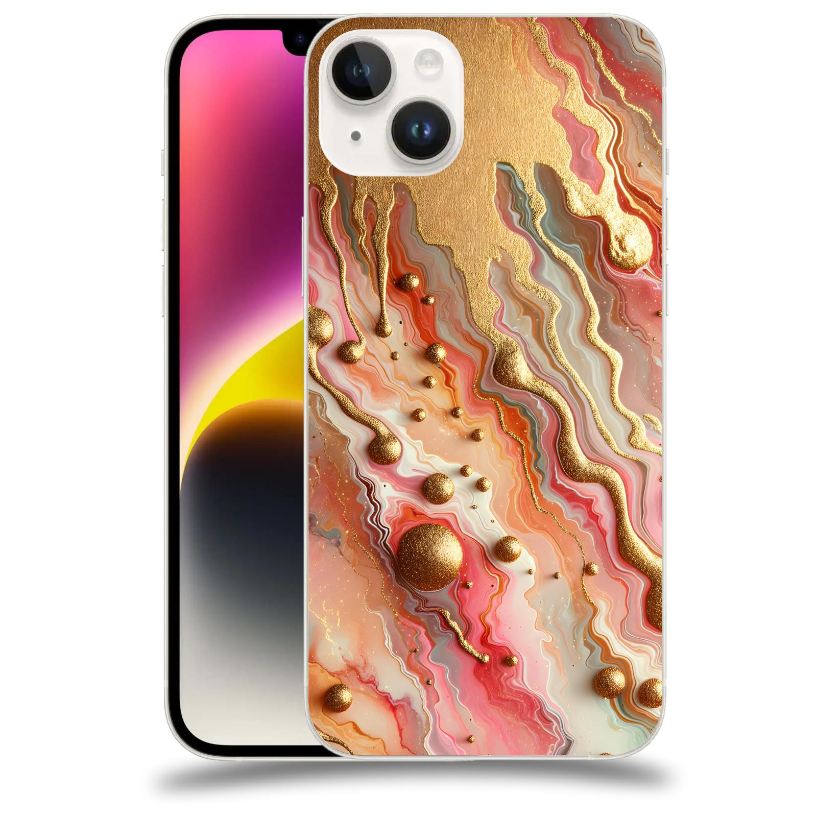 ACOVER Kryt na mobil Apple iPhone 14 Plus - Liquid Gold