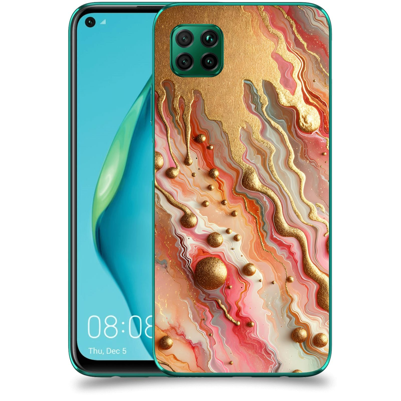 ACOVER Kryt na mobil Huawei P40 Lite - Liquid Gold