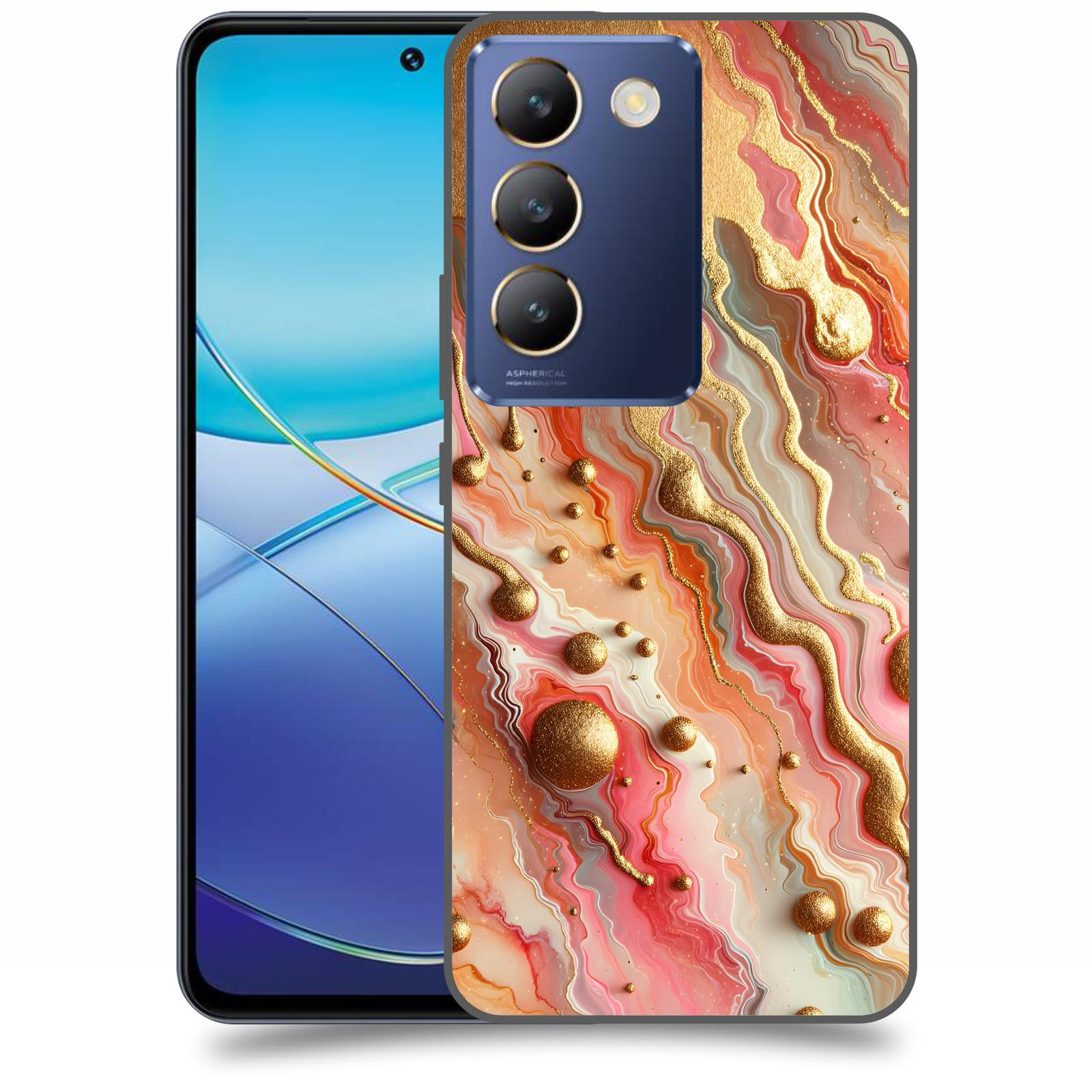 ACOVER Kryt na mobil Vivo V40SE - Liquid Gold