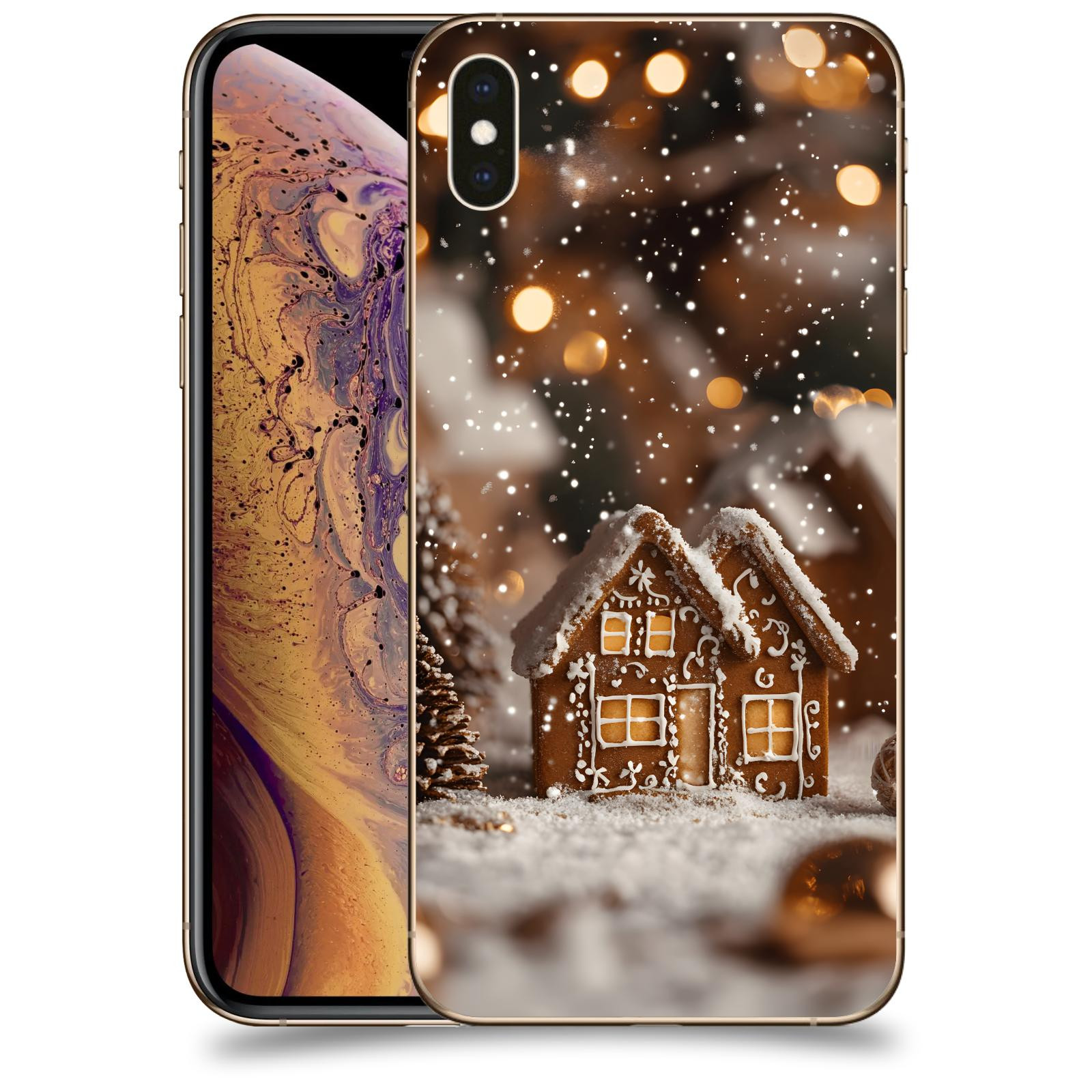 ACOVER Kryt na mobil Apple iPhone XS Max - Perníková chaloupka