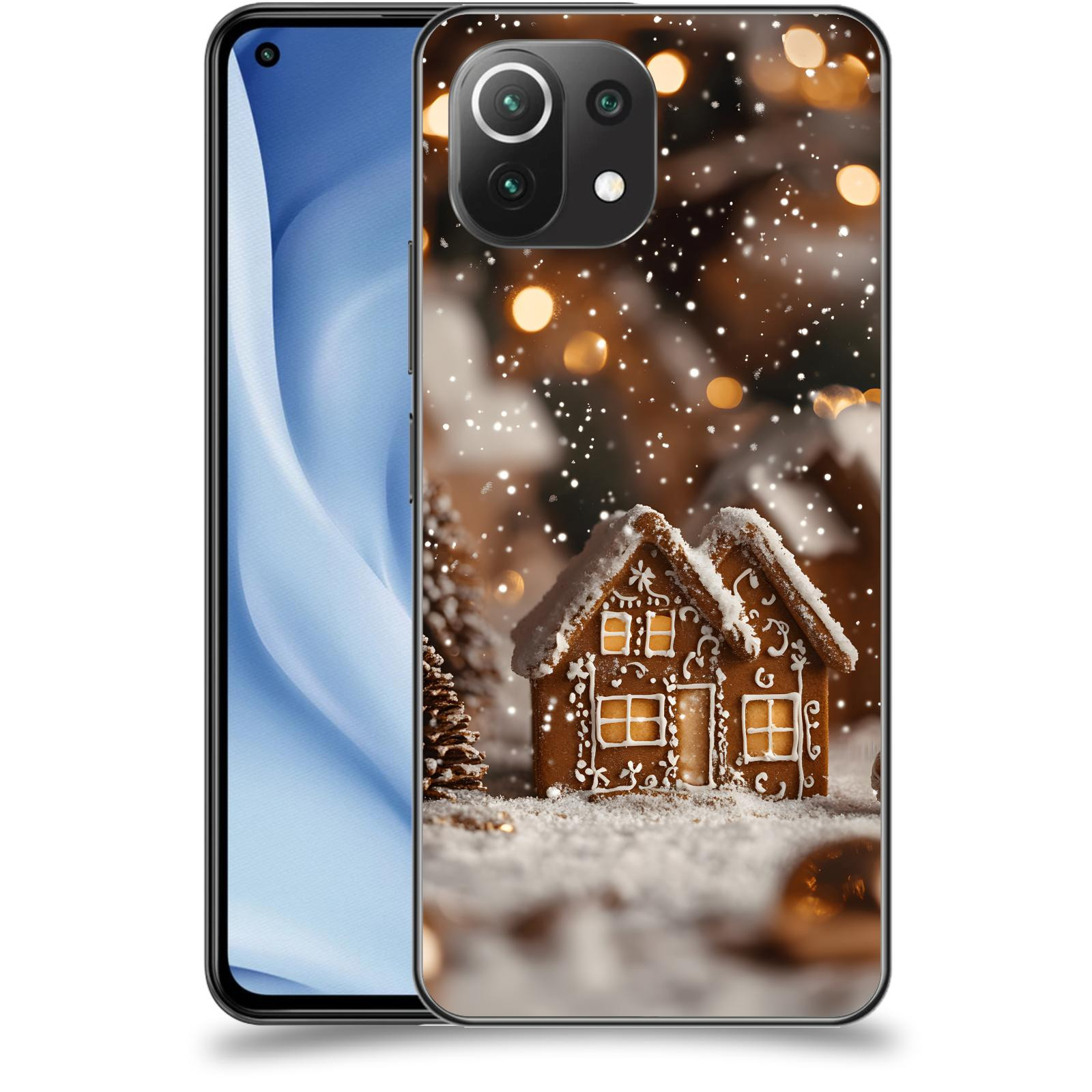 ACOVER Kryt na mobil Xiaomi Mi 11 Lite - Perníková chaloupka