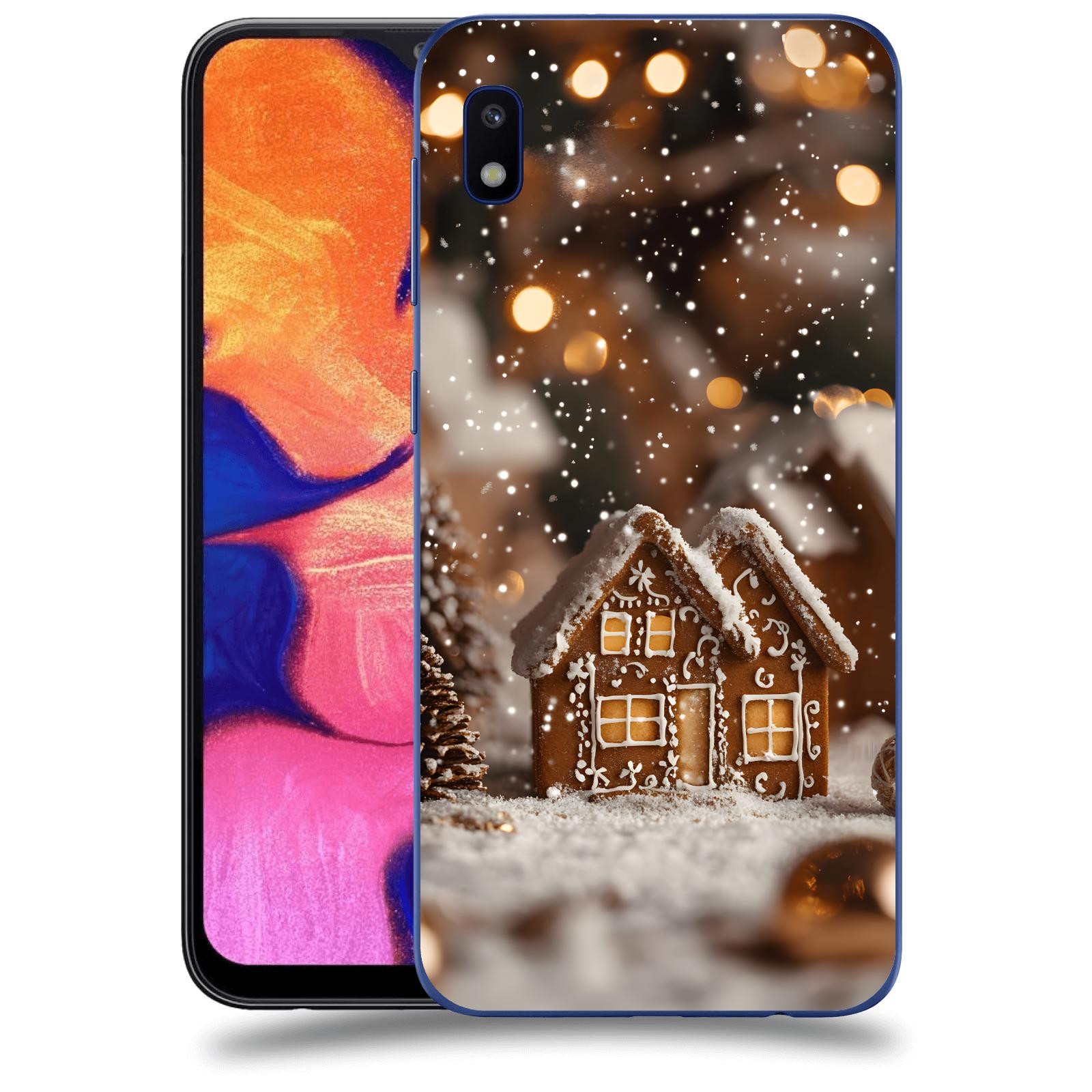 ACOVER Kryt na mobil Samsung Galaxy A10 A105F - Perníková chaloupka