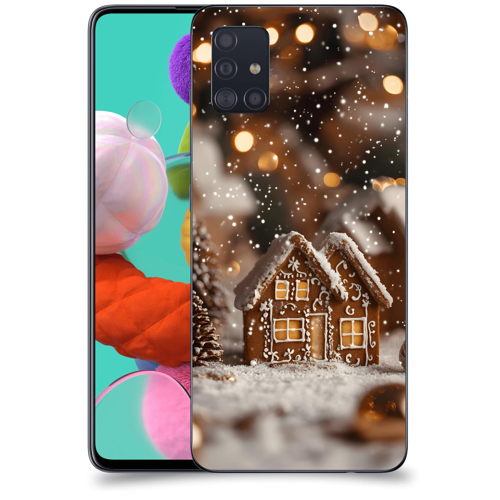 ACOVER Kryt na mobil Samsung Galaxy A51 A515F - Perníková chaloupka