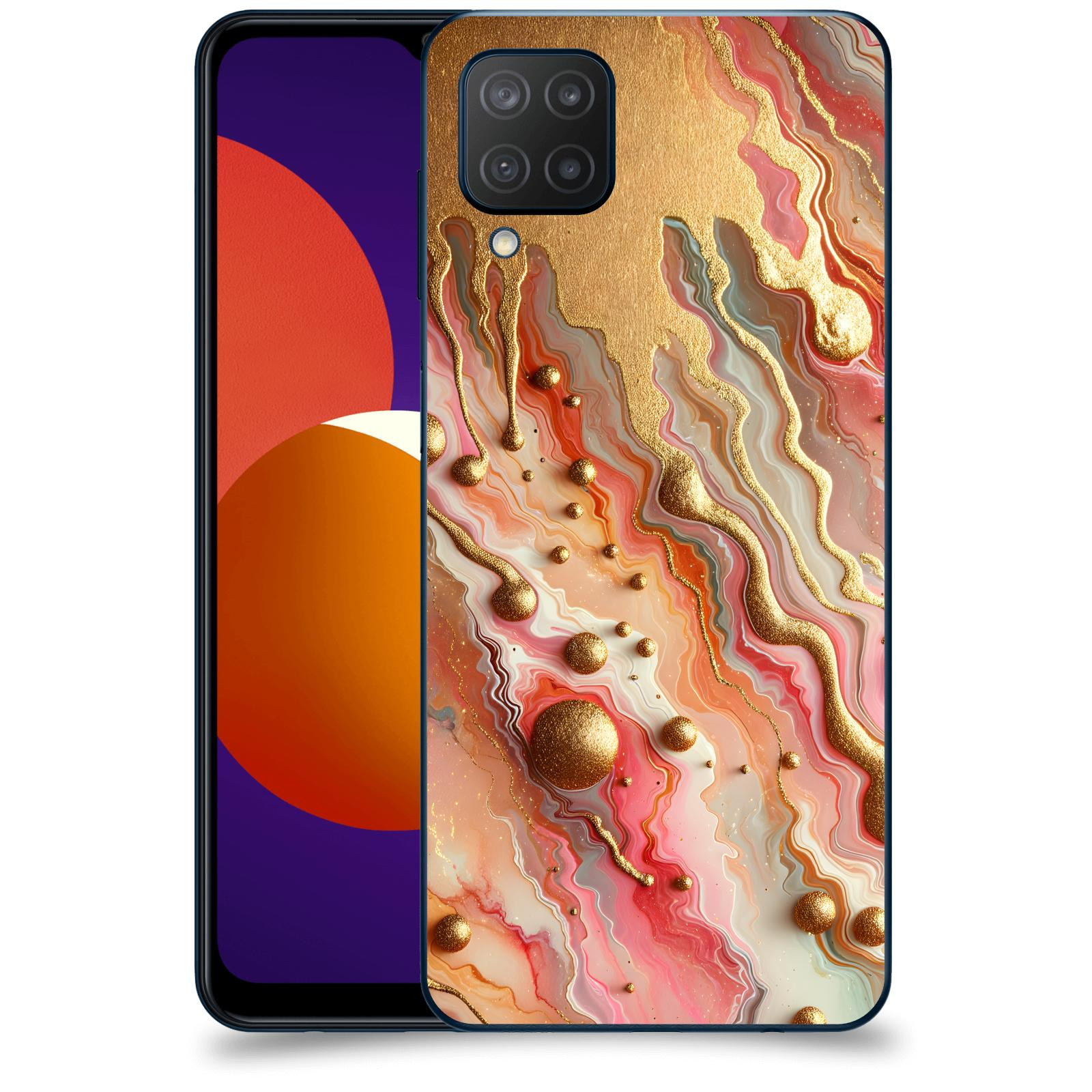 ACOVER Kryt na mobil Samsung Galaxy M12 M127F - Liquid Gold