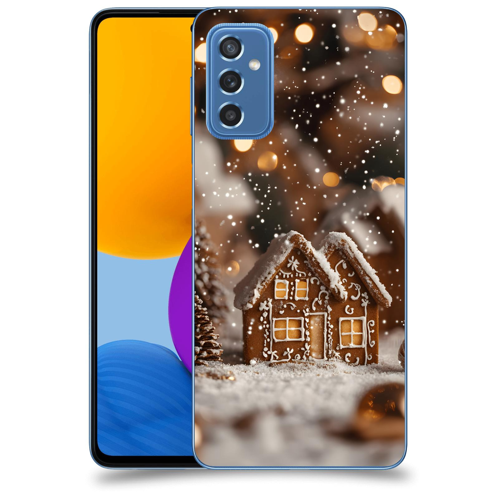 ACOVER Kryt na mobil Samsung Galaxy M52 5G - Perníková chaloupka