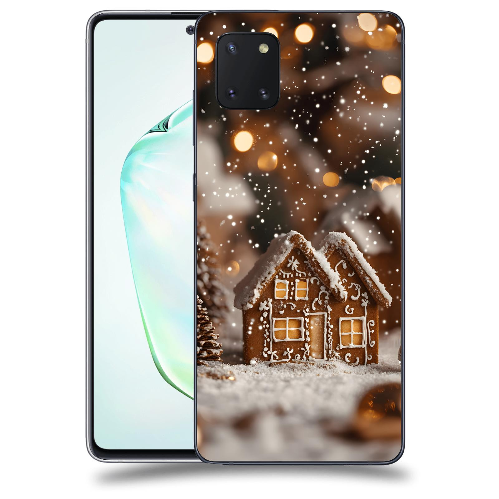 ACOVER Kryt na mobil Samsung Galaxy Note 10 Lite N770F - Perníková chaloupka