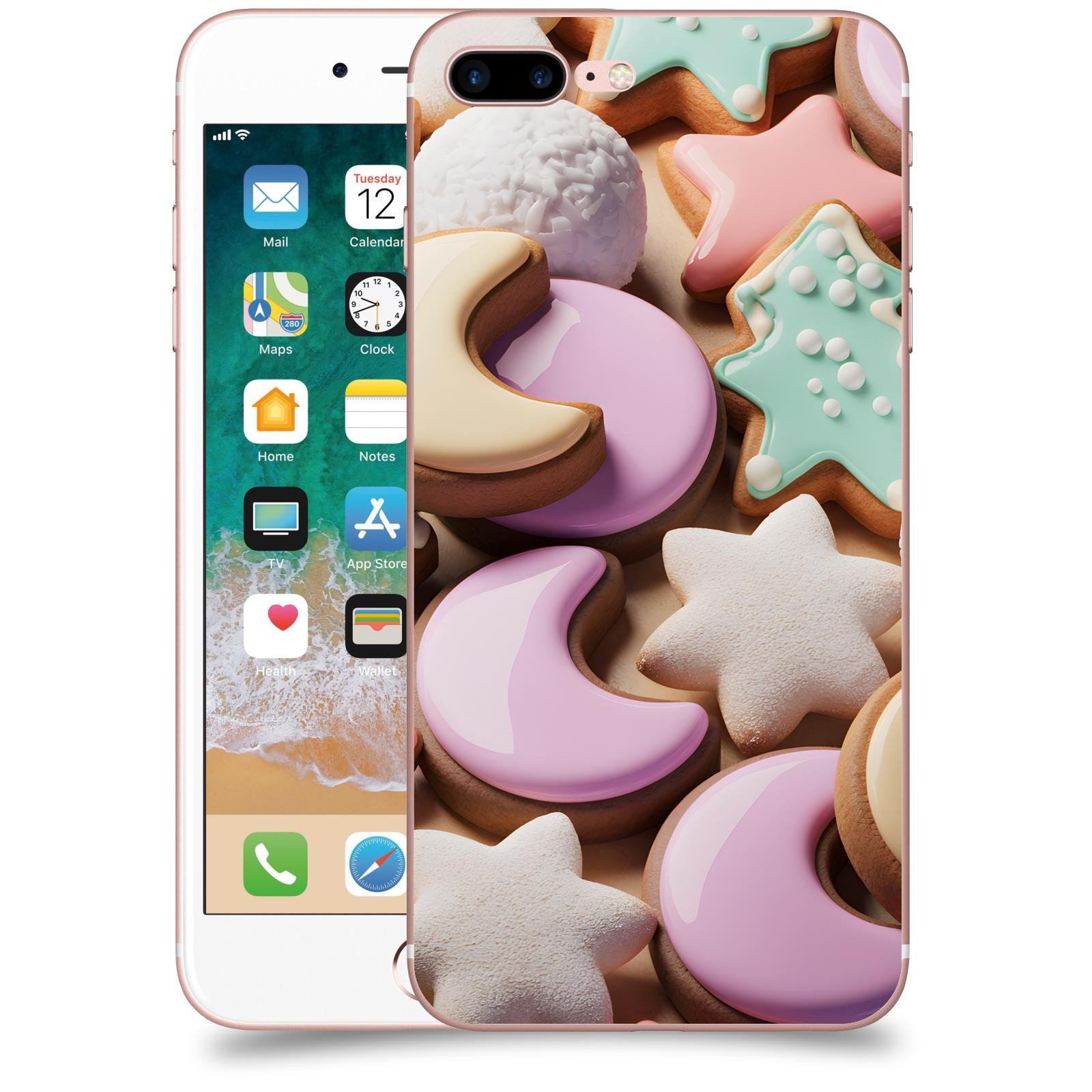 ACOVER Kryt na mobil Apple iPhone 7 Plus - Vánoční cukroví