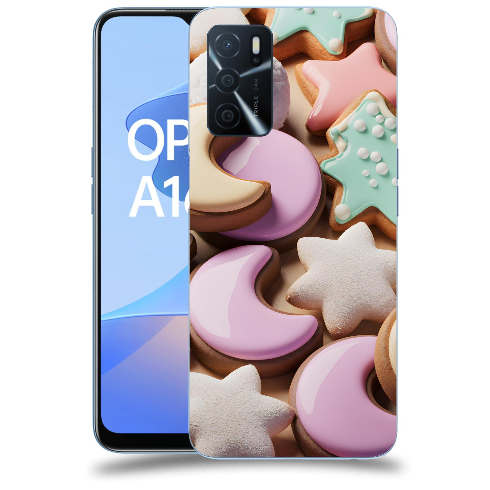 ACOVER Kryt na mobil OPPO A16s - Vánoční cukroví