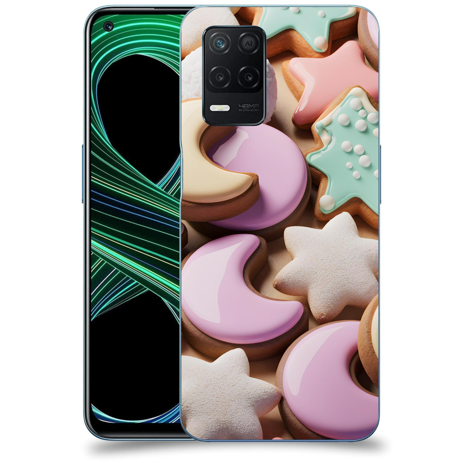 ACOVER Kryt na mobil Realme 8 5G - Vánoční cukroví