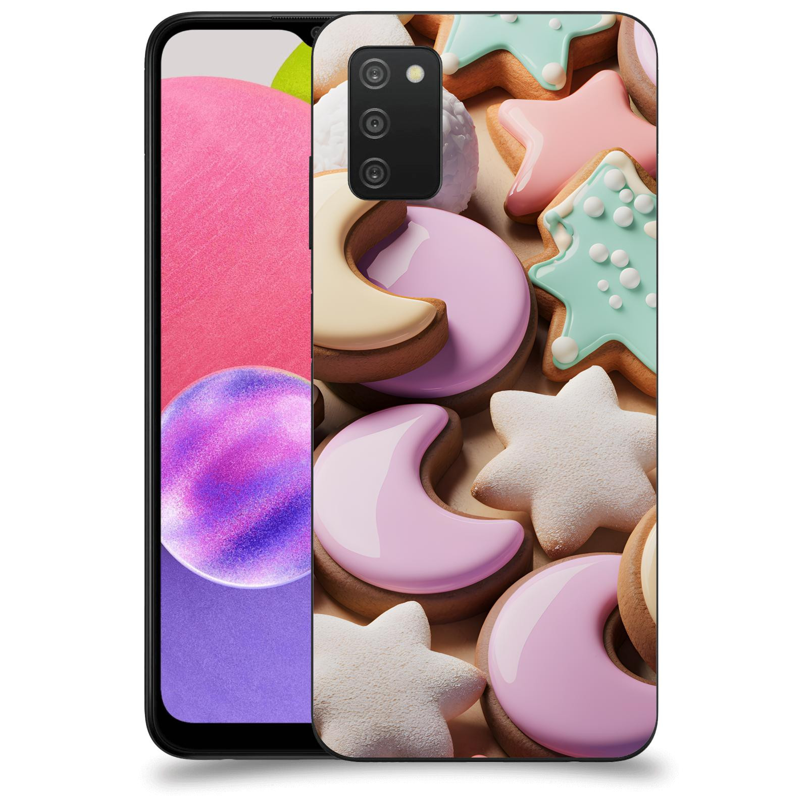 ACOVER Kryt na mobil Samsung Galaxy A03s A037G - Vánoční cukroví