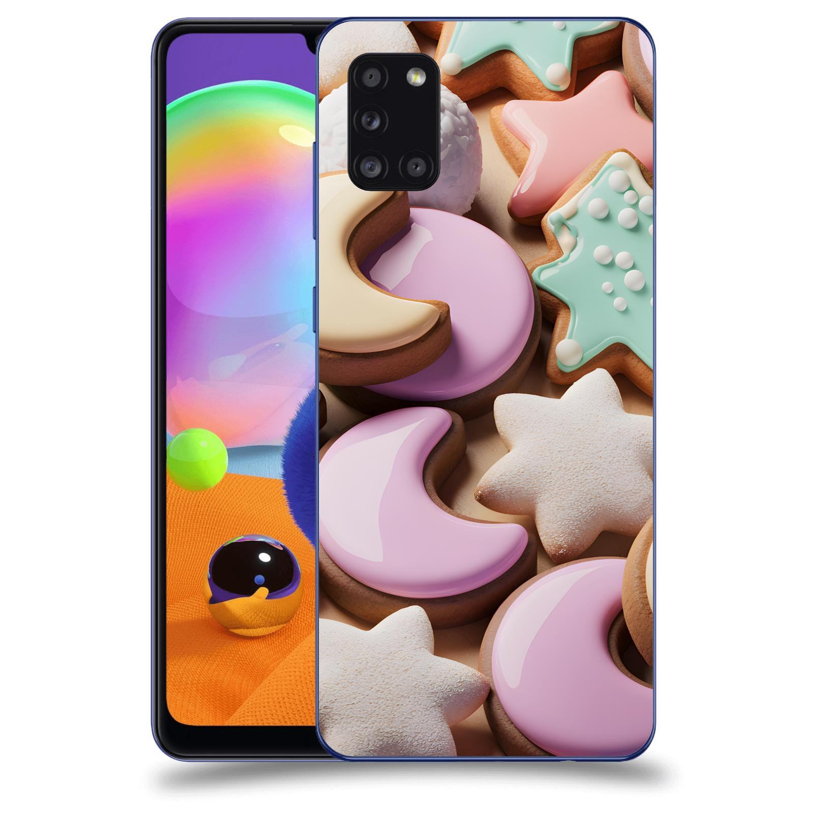 ACOVER Kryt na mobil Samsung Galaxy A31 A315F - Vánoční cukroví