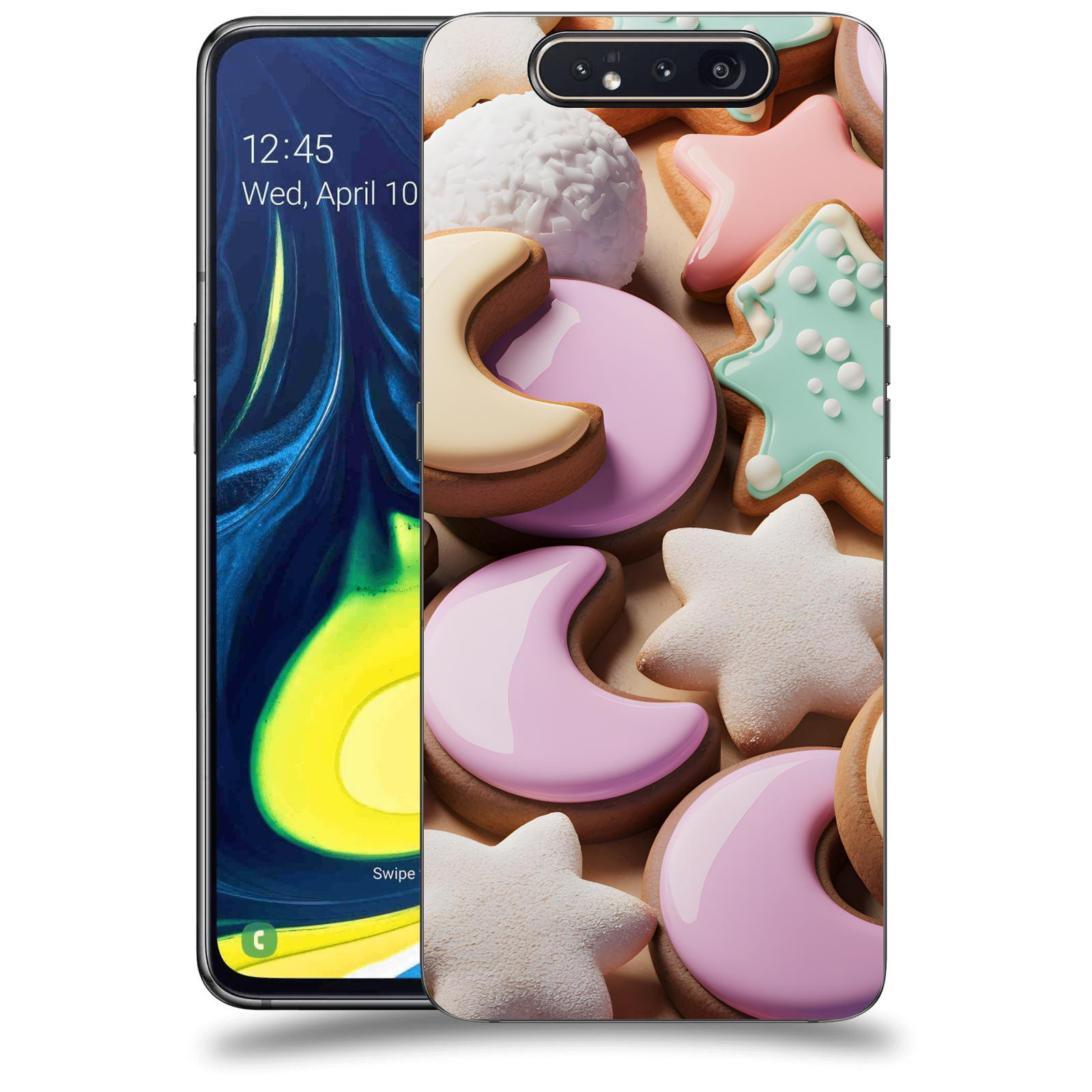 ACOVER Kryt na mobil Samsung Galaxy A80 A805F - Vánoční cukroví
