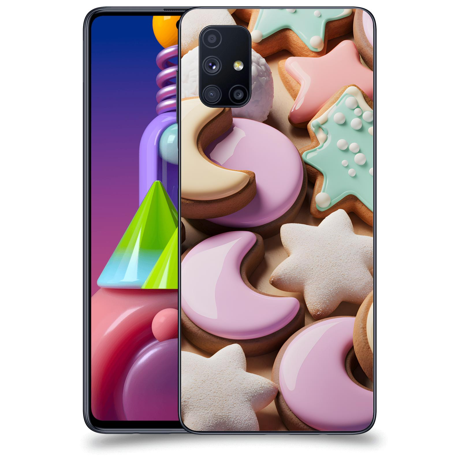 ACOVER Kryt na mobil Samsung Galaxy M51 M515F - Vánoční cukroví