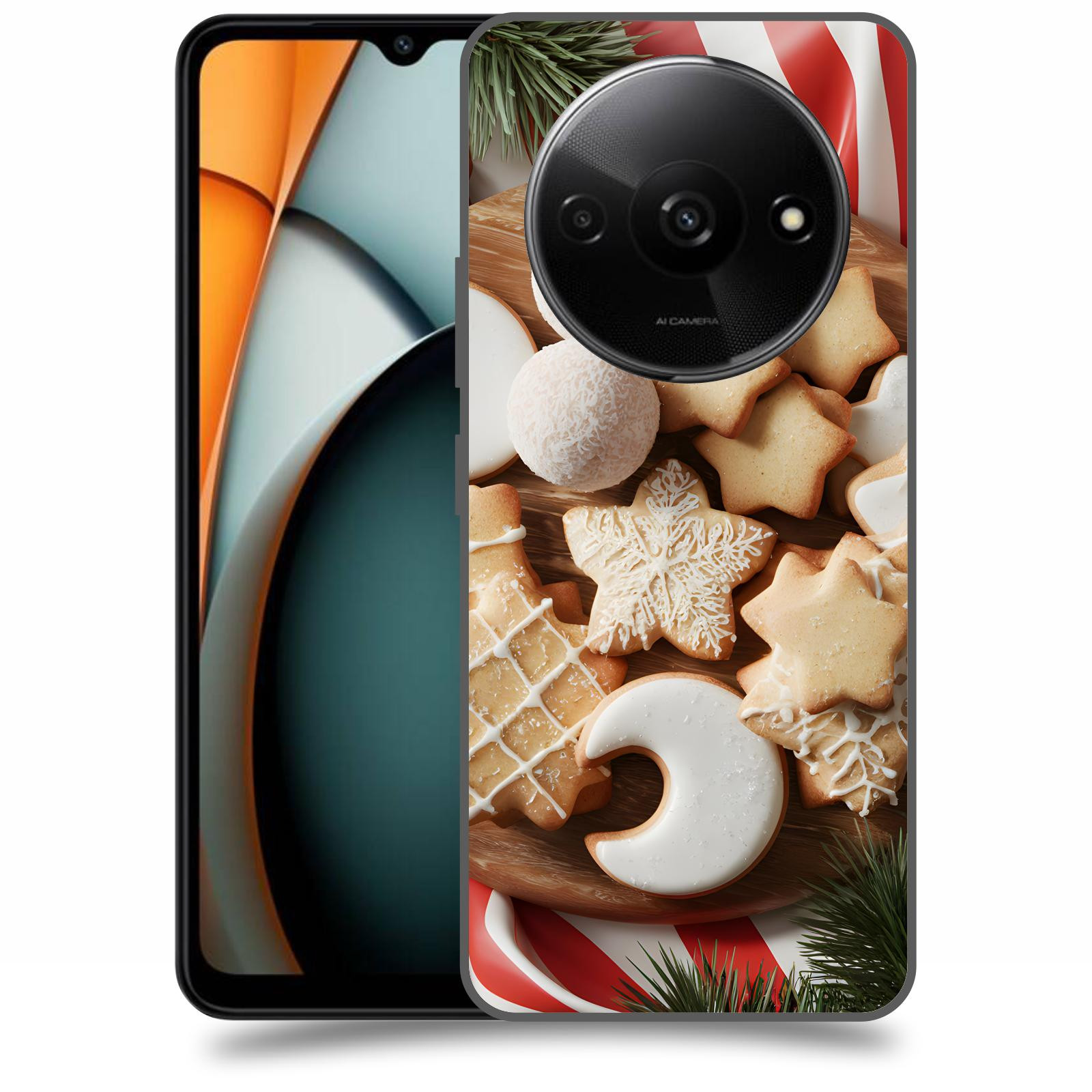 ACOVER Kryt na mobil Xiaomi Redmi A3 - Vánoční cukroví 2