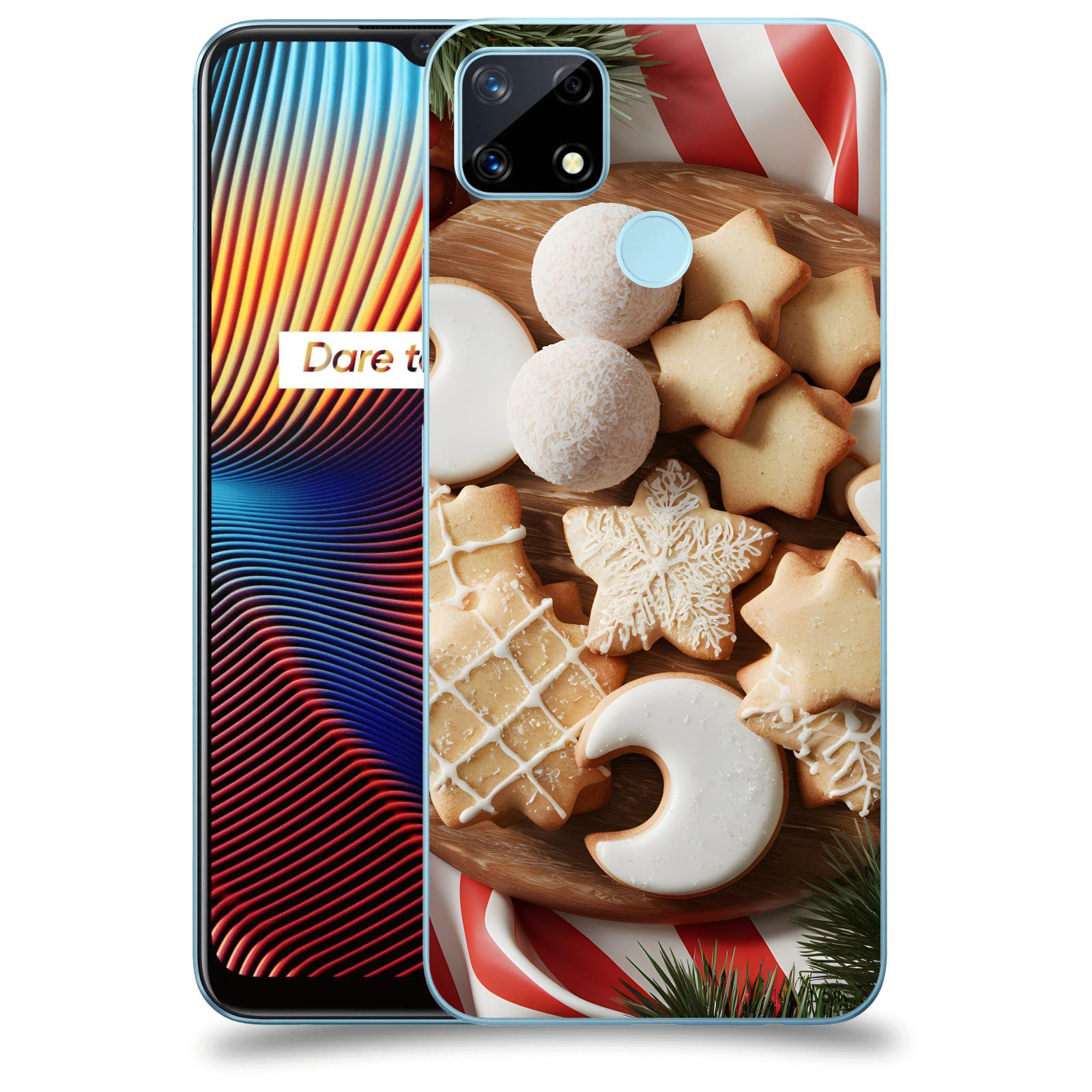 ACOVER Kryt na mobil Realme 7i - Vánoční cukroví 2