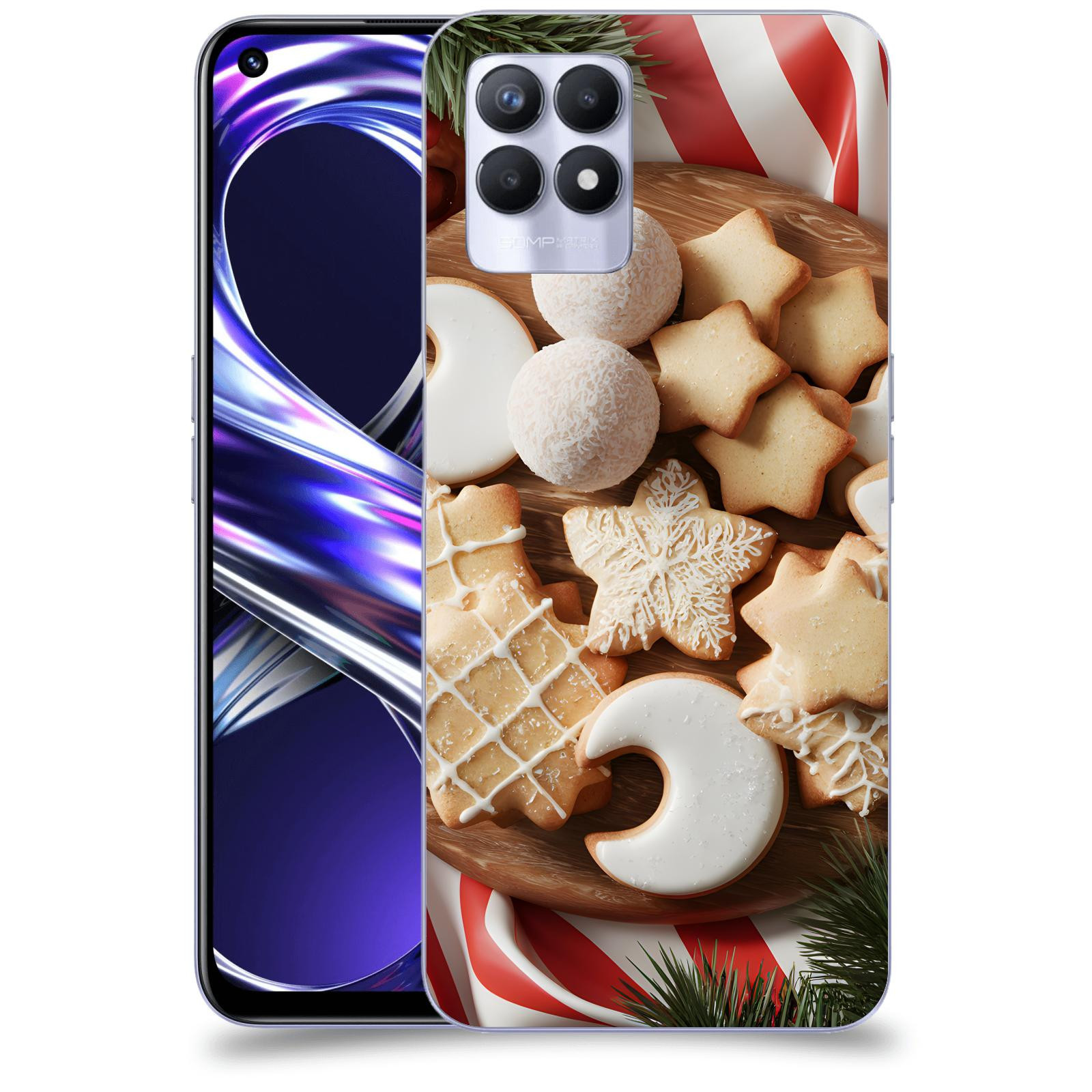 ACOVER Kryt na mobil Realme 8i - Vánoční cukroví 2