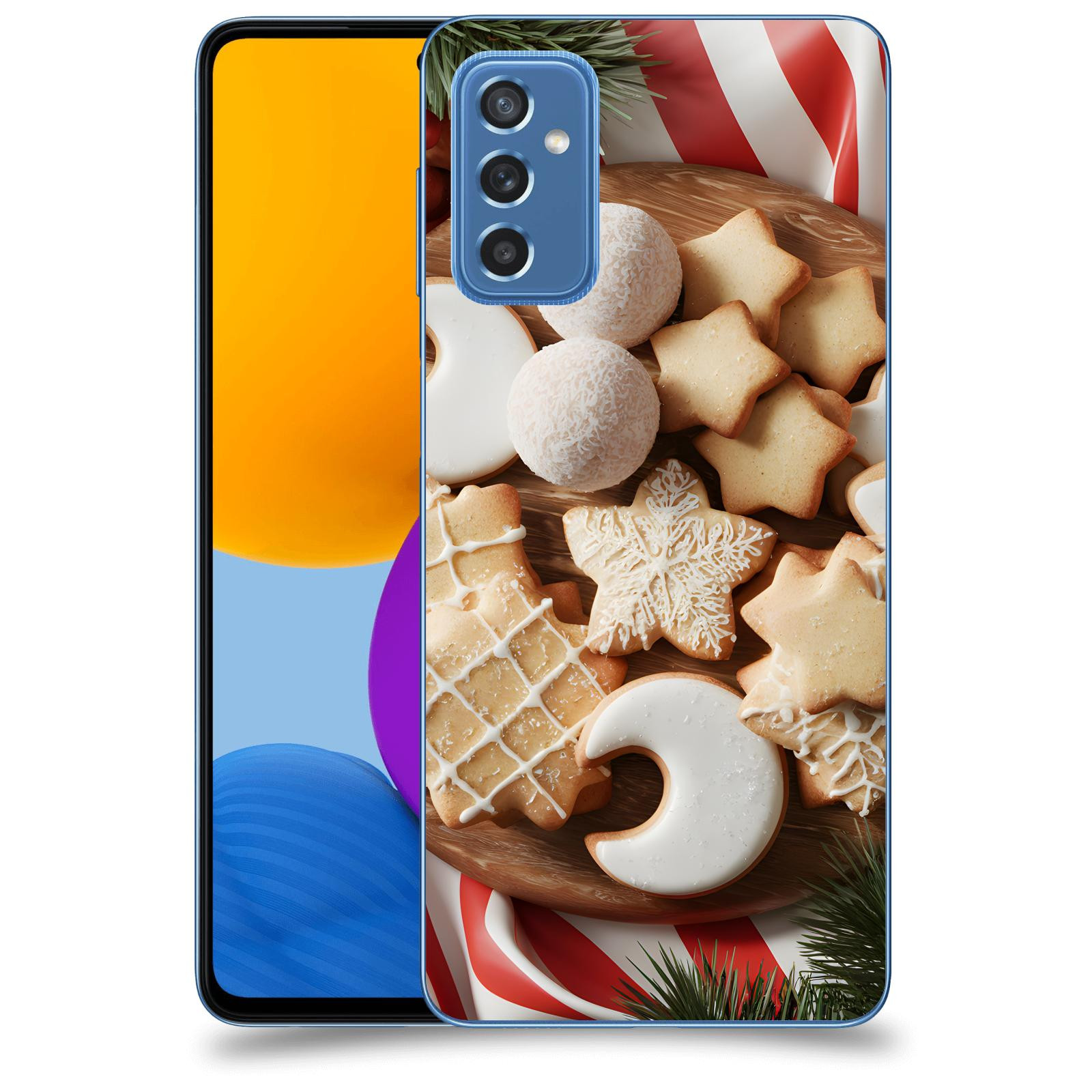 ACOVER Kryt na mobil Samsung Galaxy M52 5G - Vánoční cukroví 2