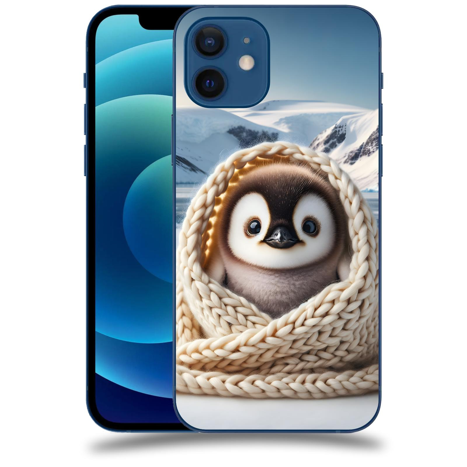 ACOVER Kryt na mobil Apple iPhone 12 - Tučňák