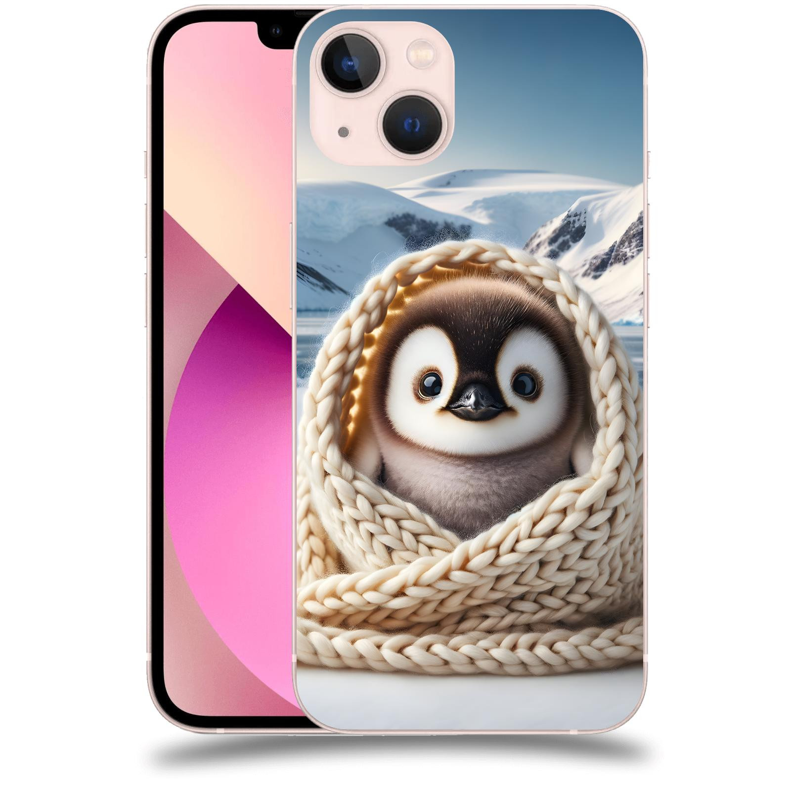 ACOVER Kryt na mobil Apple iPhone 13 - Tučňák