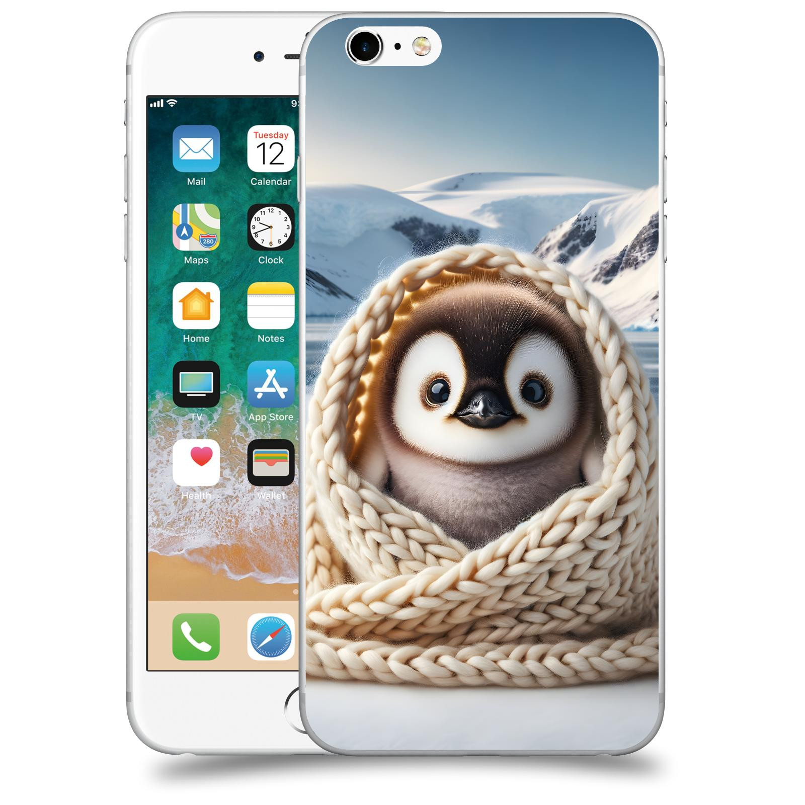 ACOVER Kryt na mobil Apple iPhone 6 Plus/6S Plus - Tučňák