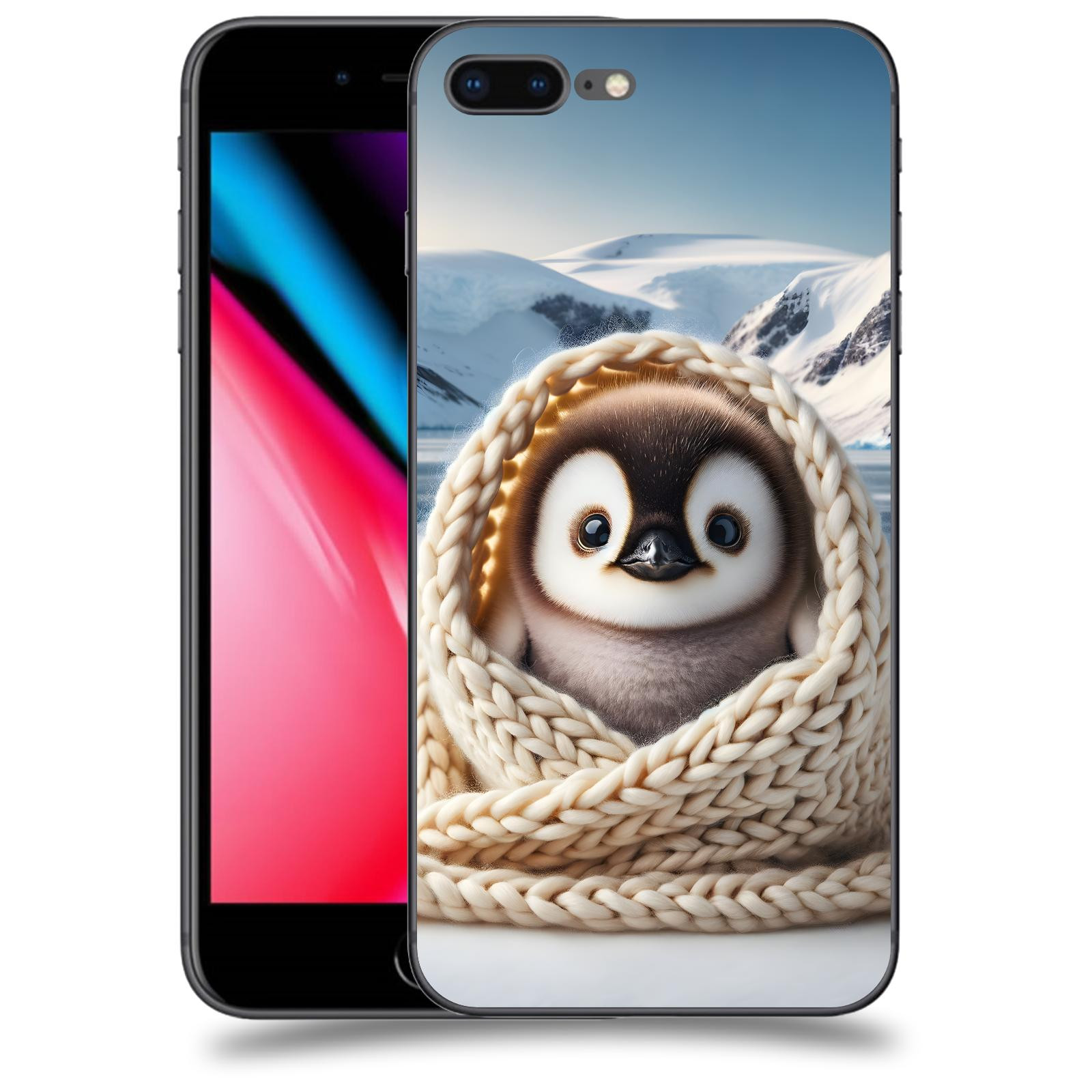 ACOVER Kryt na mobil Apple iPhone 8 Plus - Tučňák