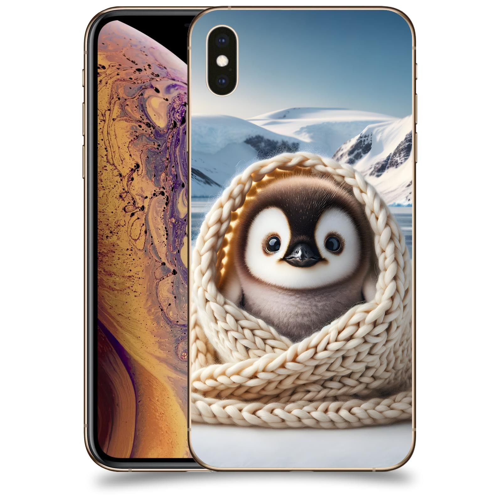 ACOVER Kryt na mobil Apple iPhone XS Max - Tučňák