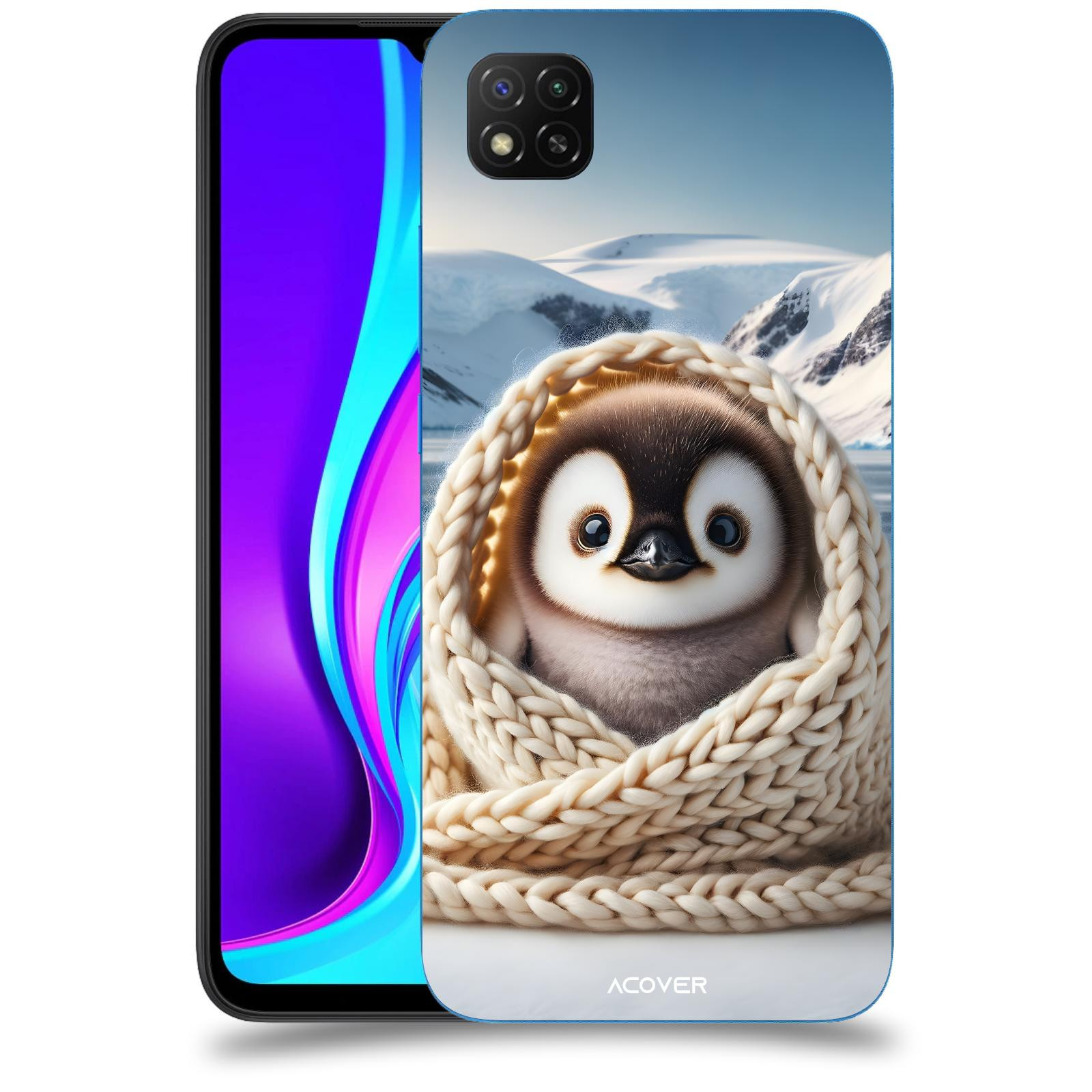 ACOVER Kryt na mobil Xiaomi Redmi 9C - Tučňák