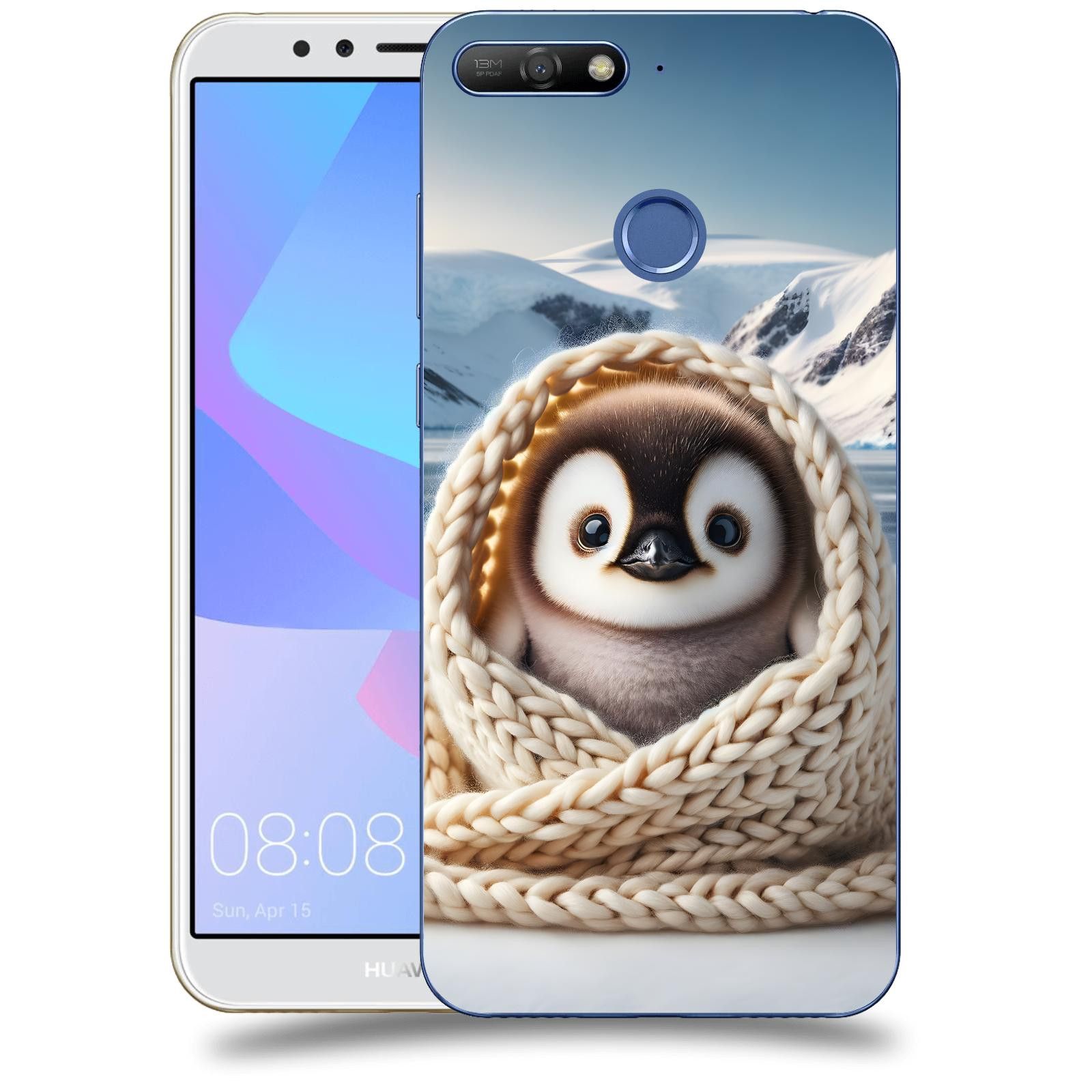 ACOVER Kryt na mobil Huawei Y6 Prime 2018 - Tučňák