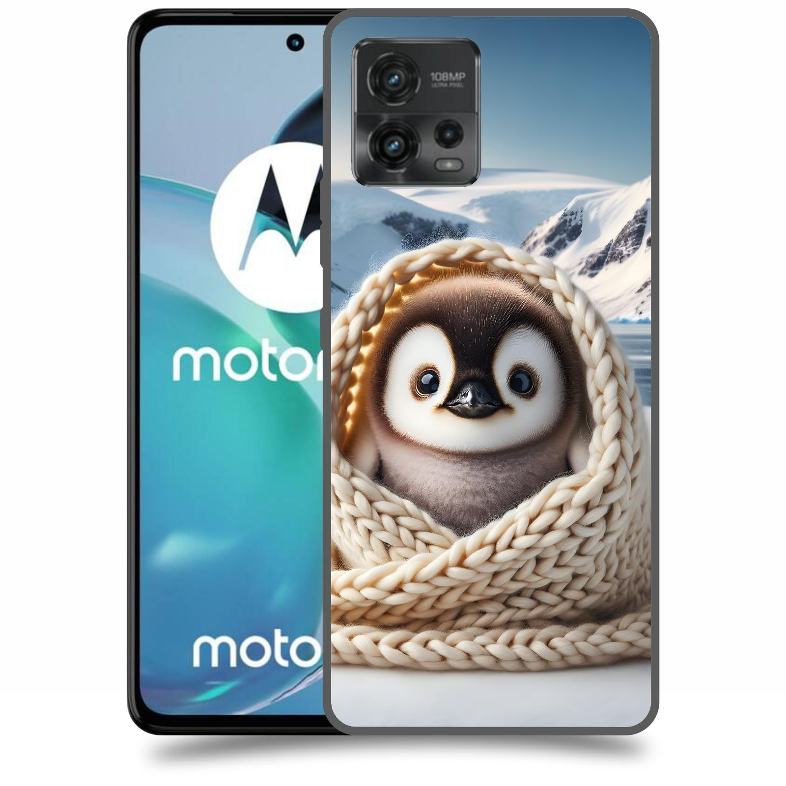 ACOVER Kryt na mobil Motorola Moto G72 - Tučňák
