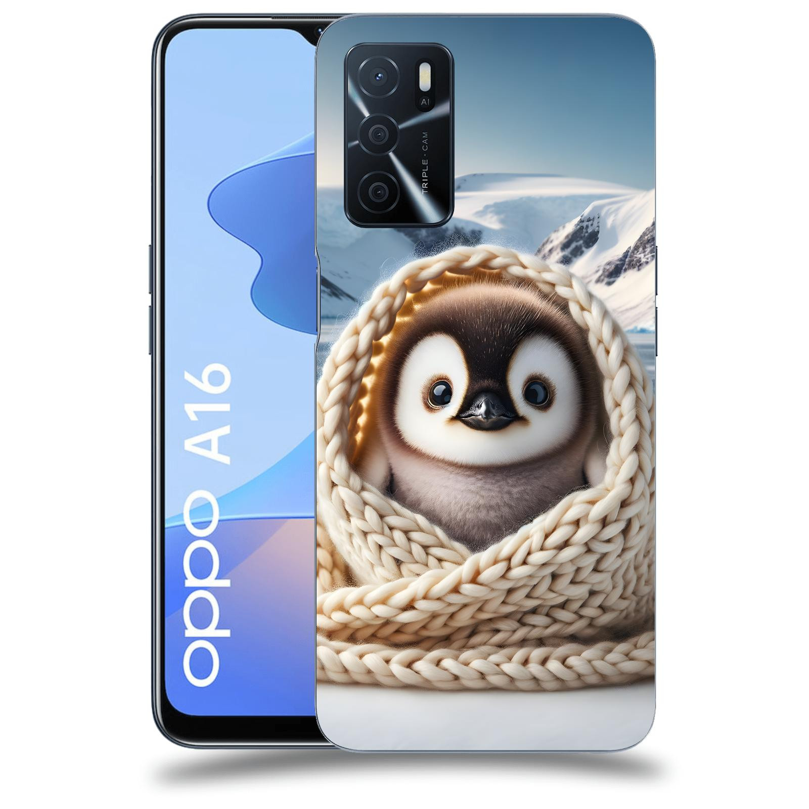 ACOVER Kryt na mobil OPPO A16 - Tučňák