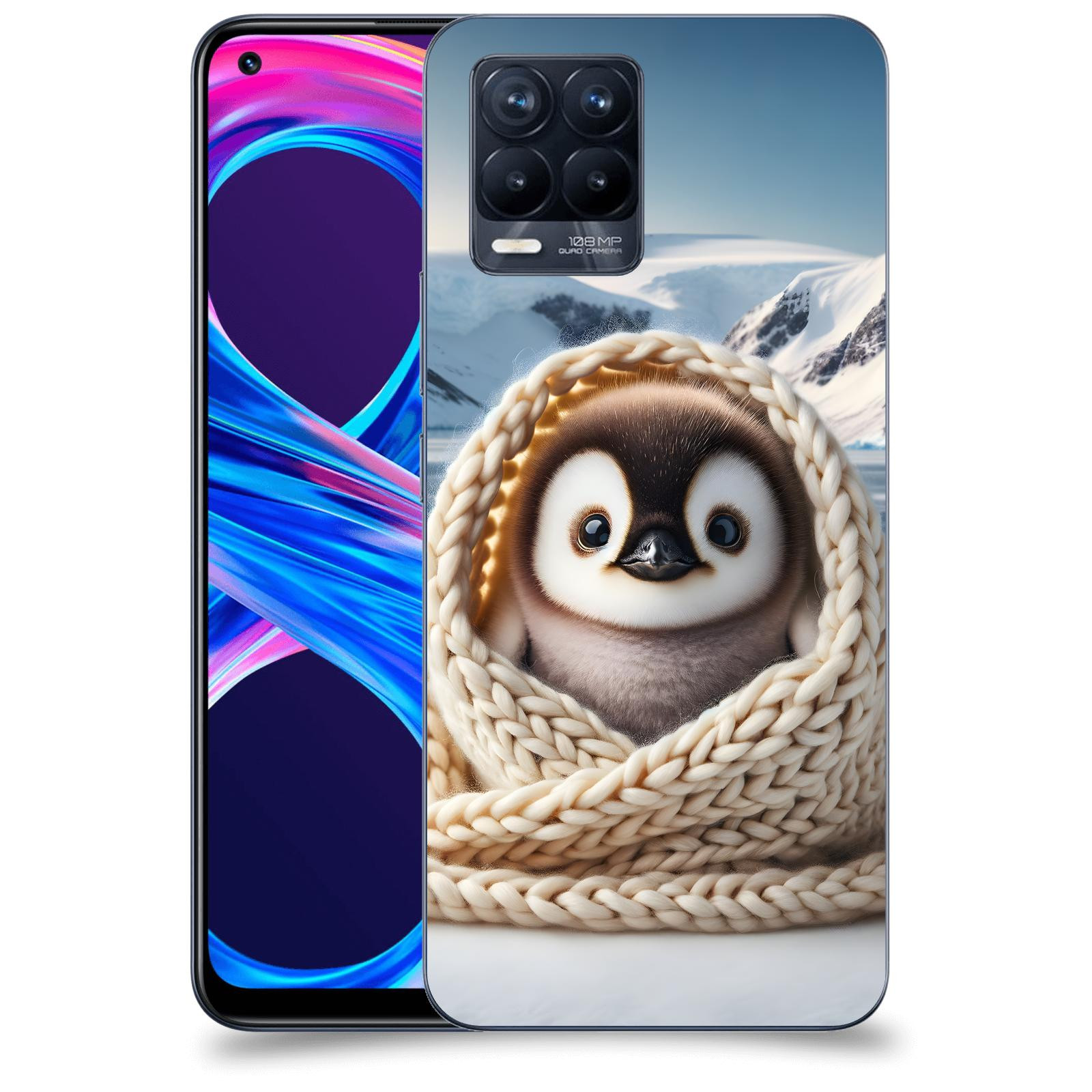 ACOVER Kryt na mobil Realme 8 Pro - Tučňák