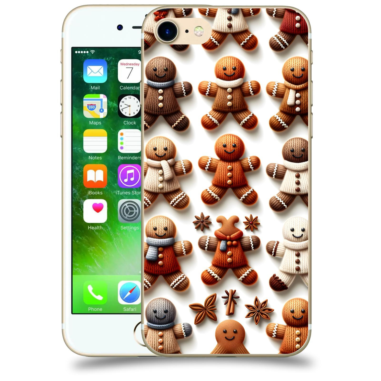 ACOVER Kryt na mobil Apple iPhone 7 - Perníčky 2