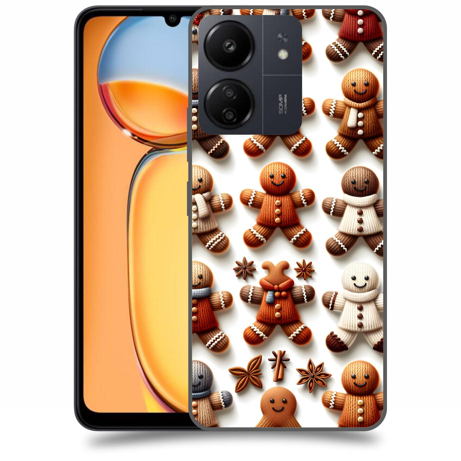 ACOVER Kryt na mobil Xiaomi Redmi 13C  Perníčky 2