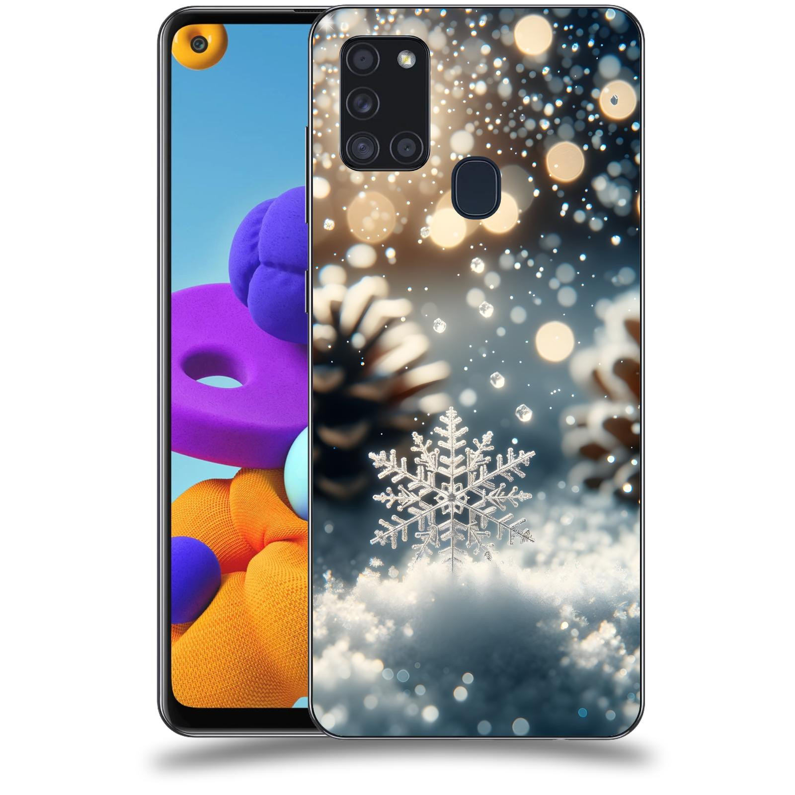 ACOVER Kryt na mobil Samsung Galaxy A21s - Vločka