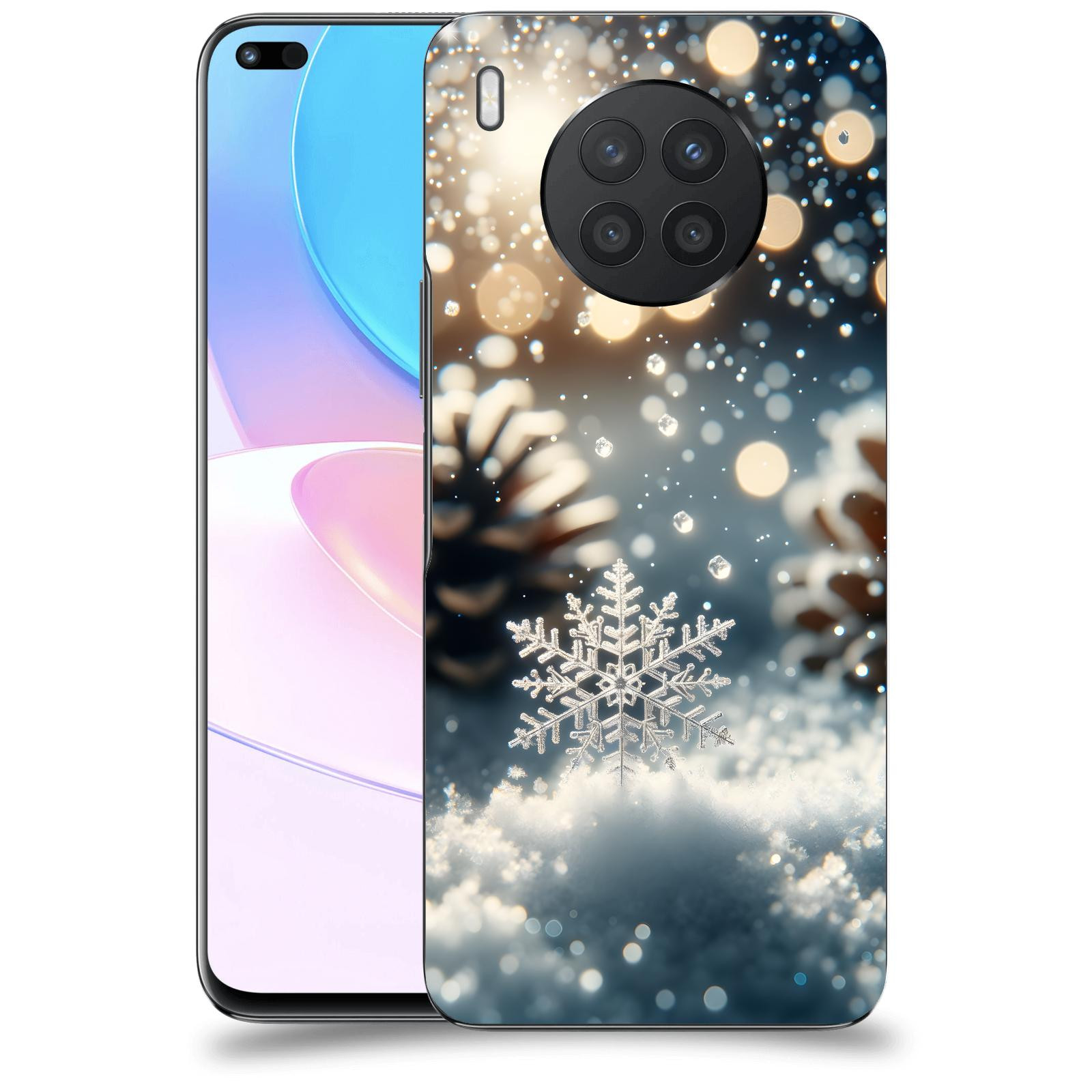 ACOVER Kryt na mobil Honor 50 Lite - Vločka