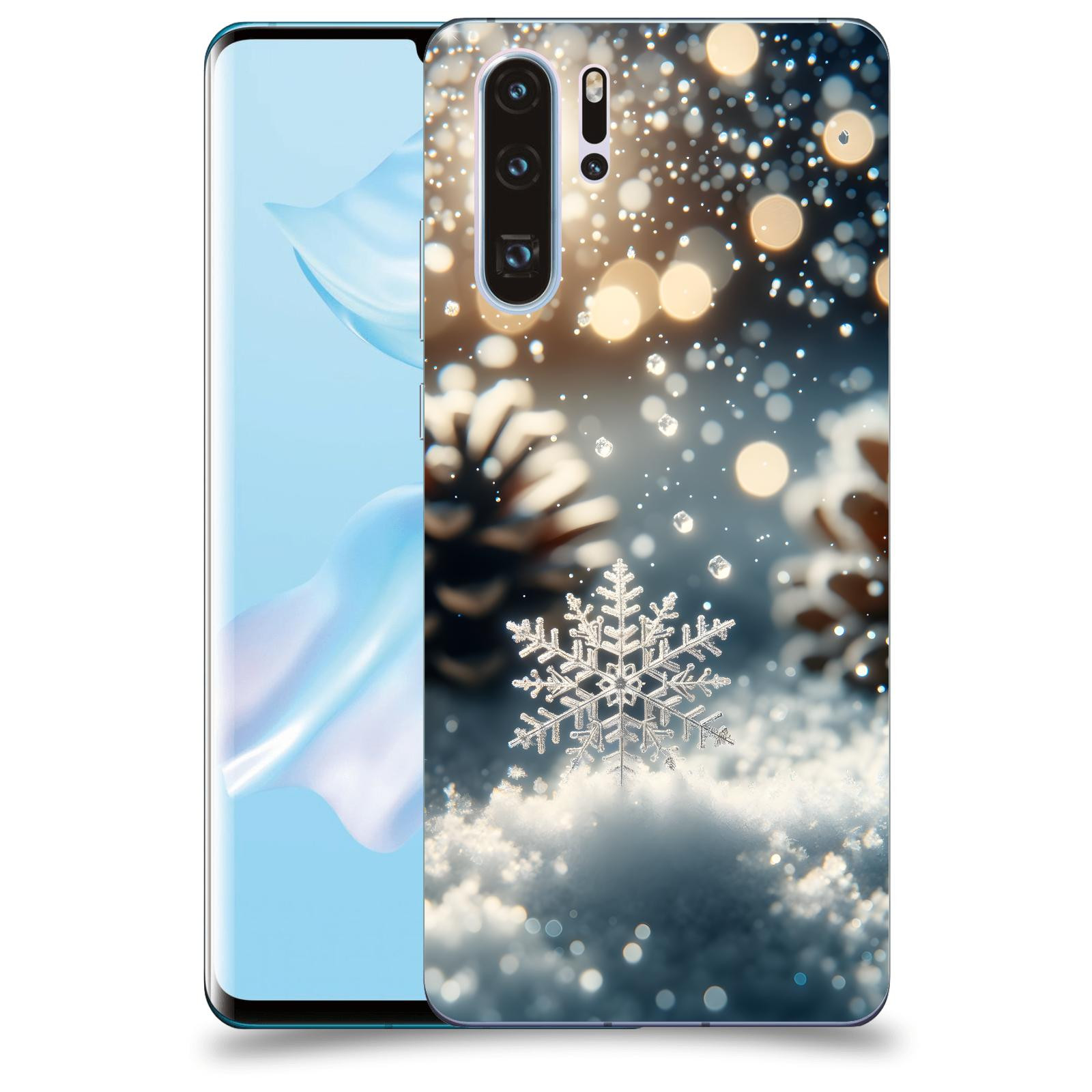 ACOVER Kryt na mobil Huawei P30 - Vločka