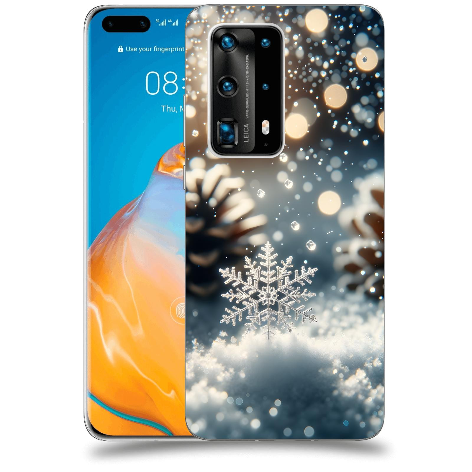 ACOVER Kryt na mobil Huawei P40 Pro - Vločka