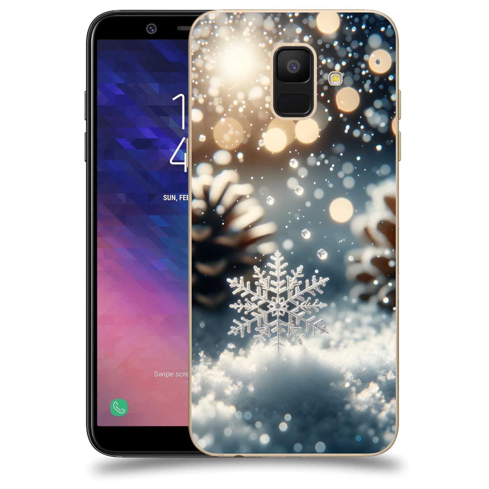 ACOVER Kryt na mobil Samsung Galaxy A6 A600F - Vločka