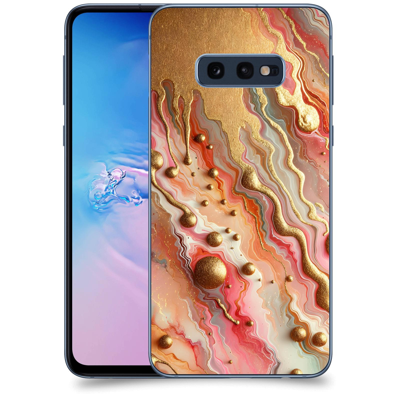 ACOVER Kryt na mobil Samsung Galaxy S10e G970 - Liquid Gold