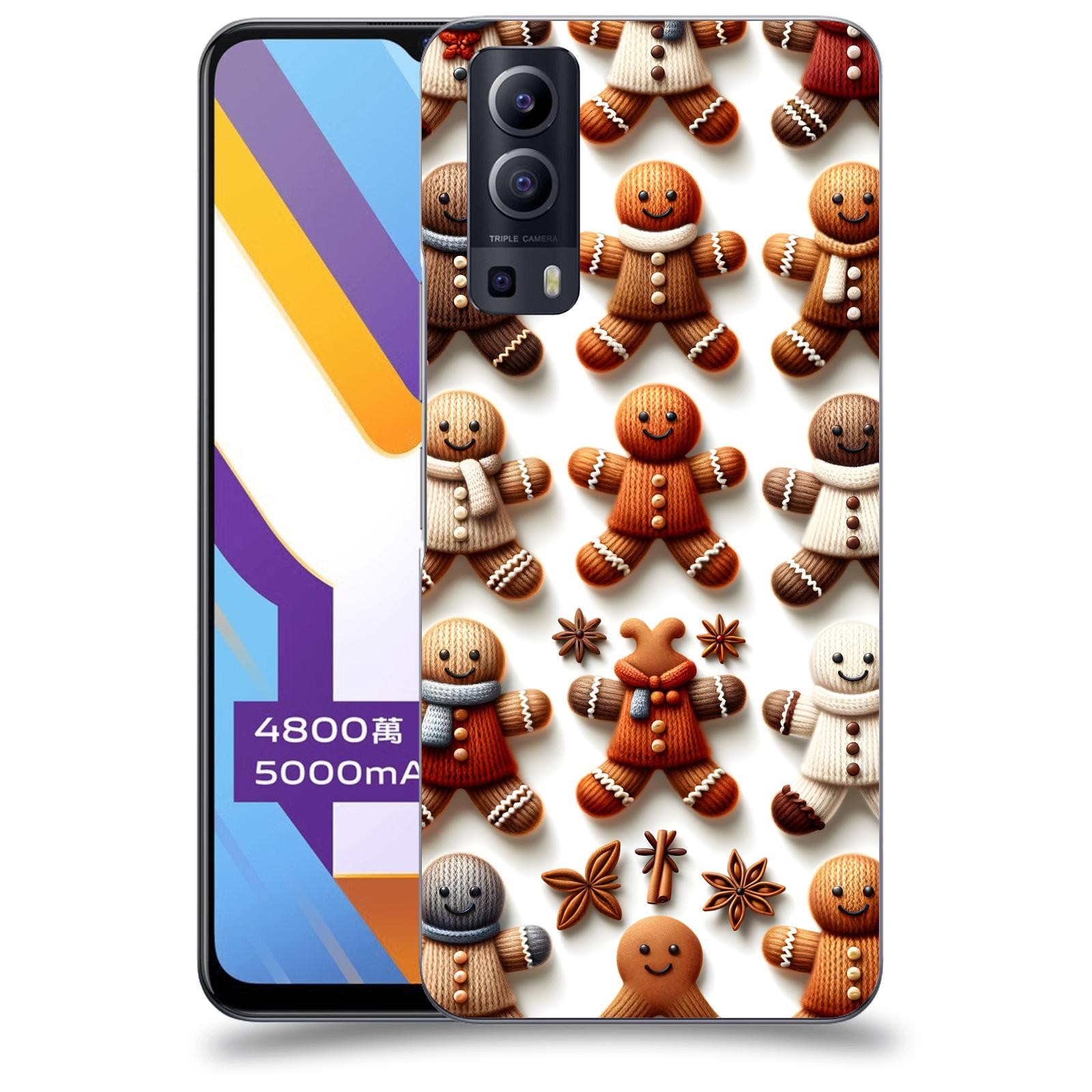 ACOVER Kryt na mobil Vivo Y52 5G - Perníčky 2