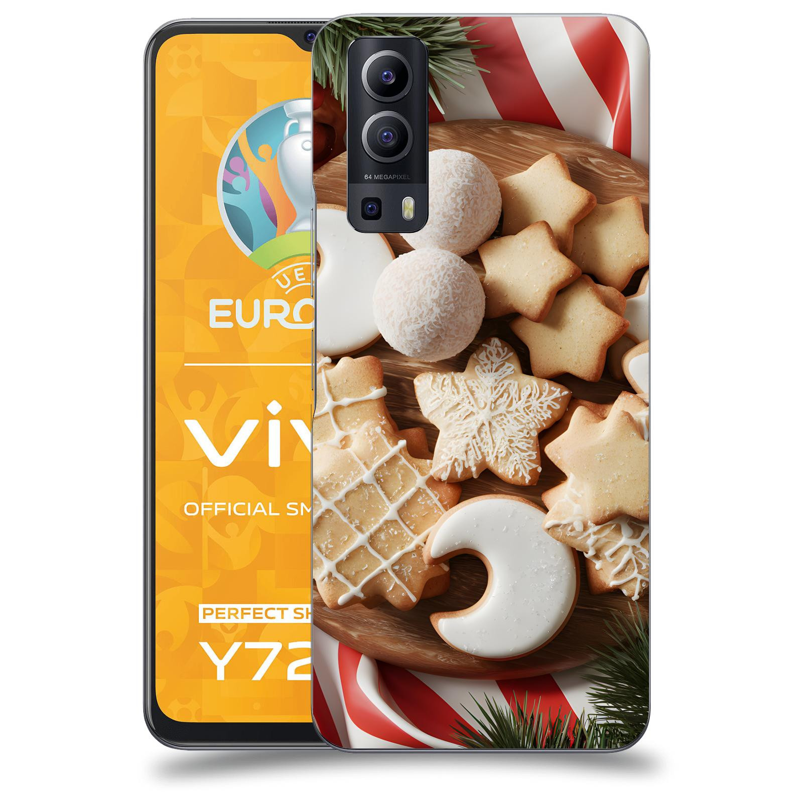 ACOVER Kryt na mobil Vivo Y72 5G - Vánoční cukroví 2