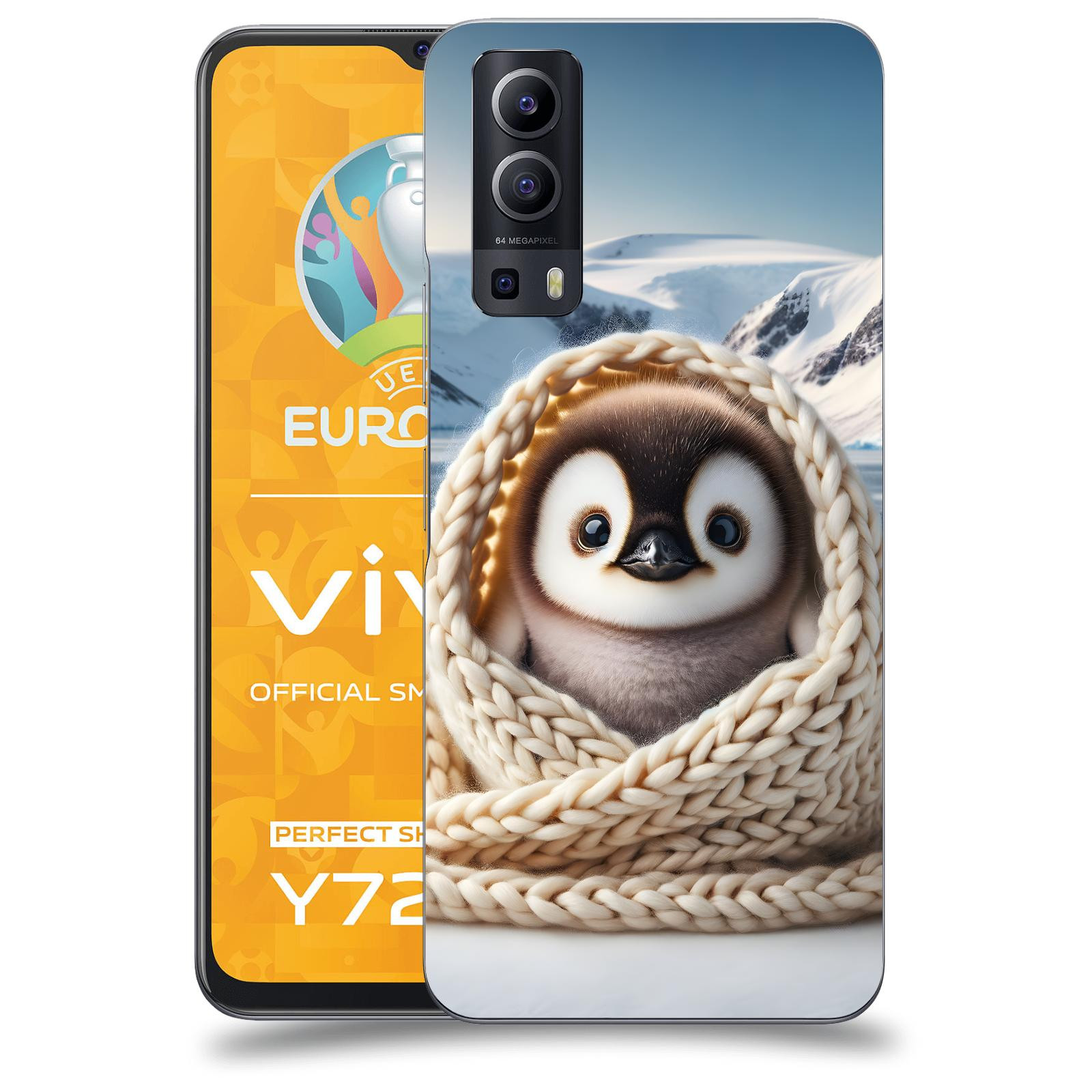 ACOVER Kryt na mobil Vivo Y72 5G - Tučňák