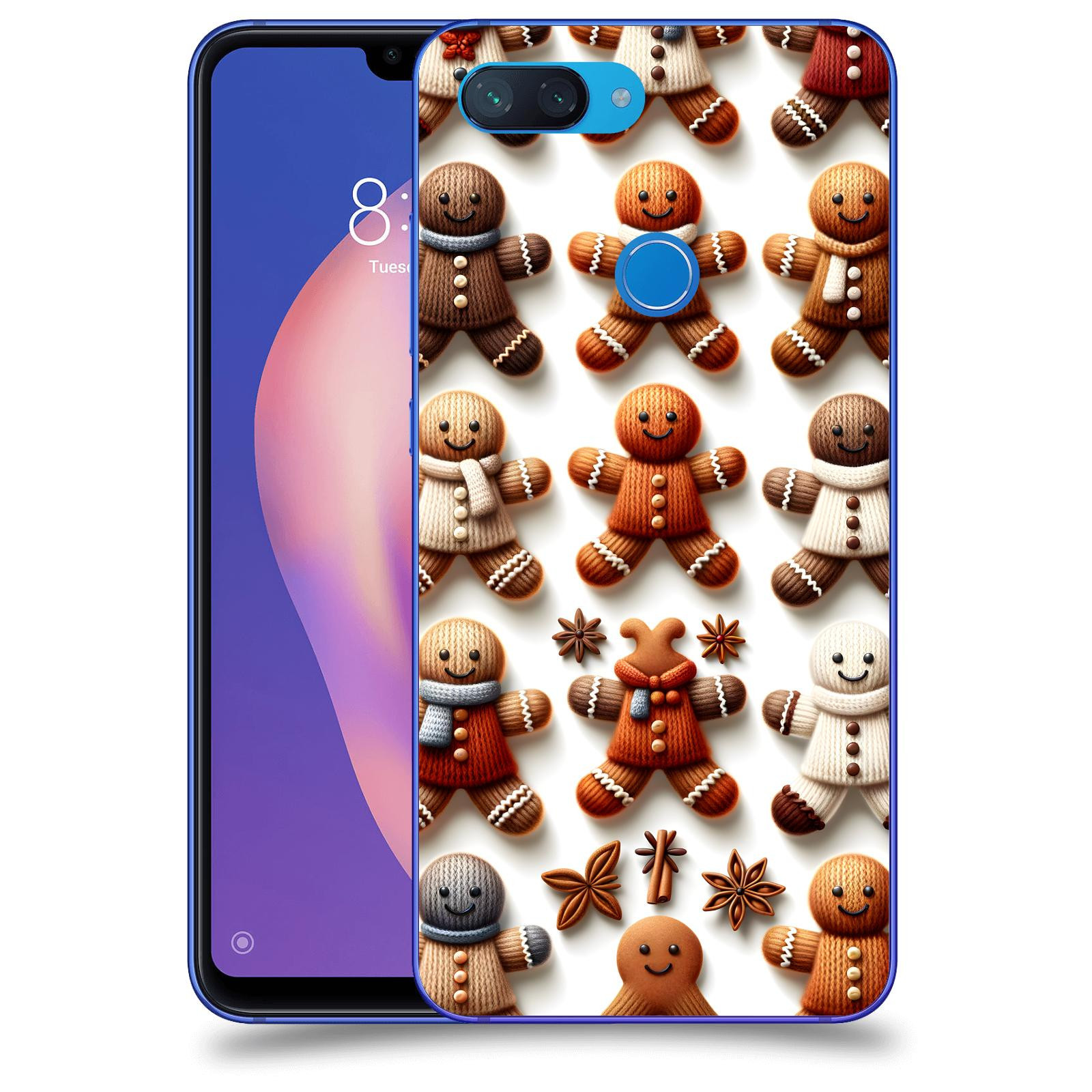 ACOVER Kryt na mobil Xiaomi Mi 8 Lite - Perníčky 2